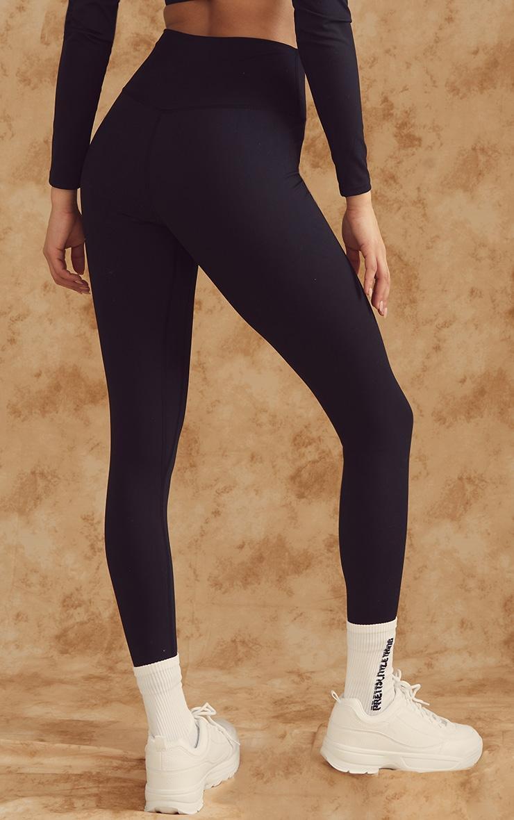 Black Sculpt High Waisted Gym Leggings Product Image