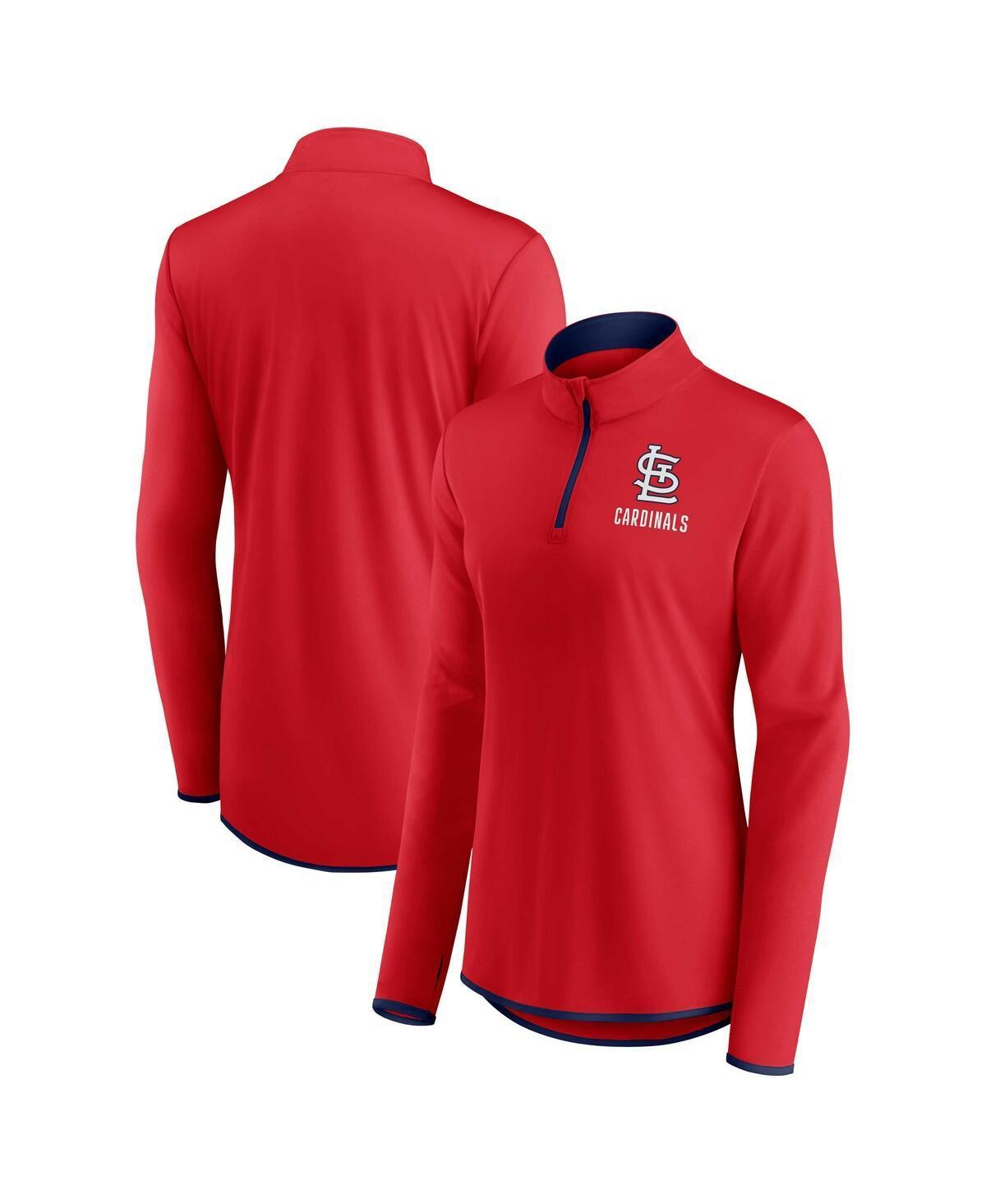 Womens Fanatics Branded St. Louis Cardinals Worth The Drive Quarter-Zip Jacket Product Image