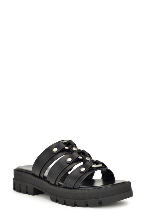 Nine West Cazz Womens Strappy Lug Sole Casual Sandals Product Image