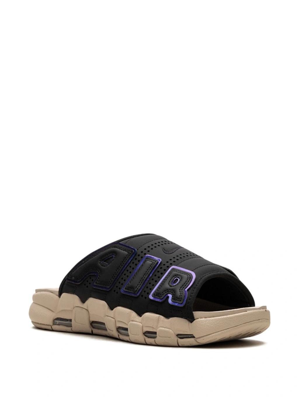 NIKE Air More Uptempo Slide Na Mens Faux Leather Perforated Sport Sandals In Multi Product Image