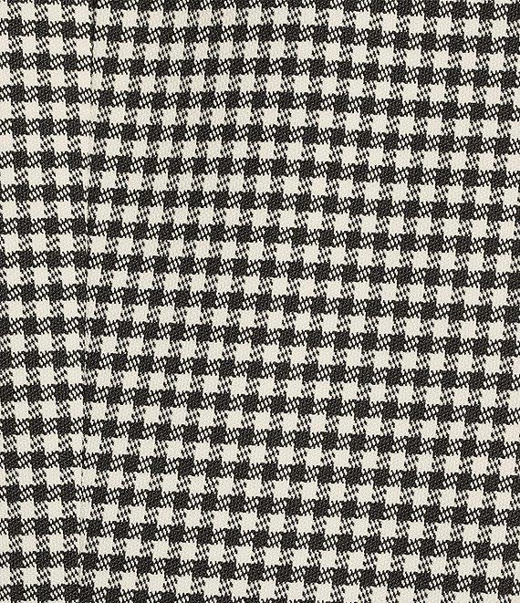 Kasper Gingham Short Sleeve Open Front Cardigan Product Image