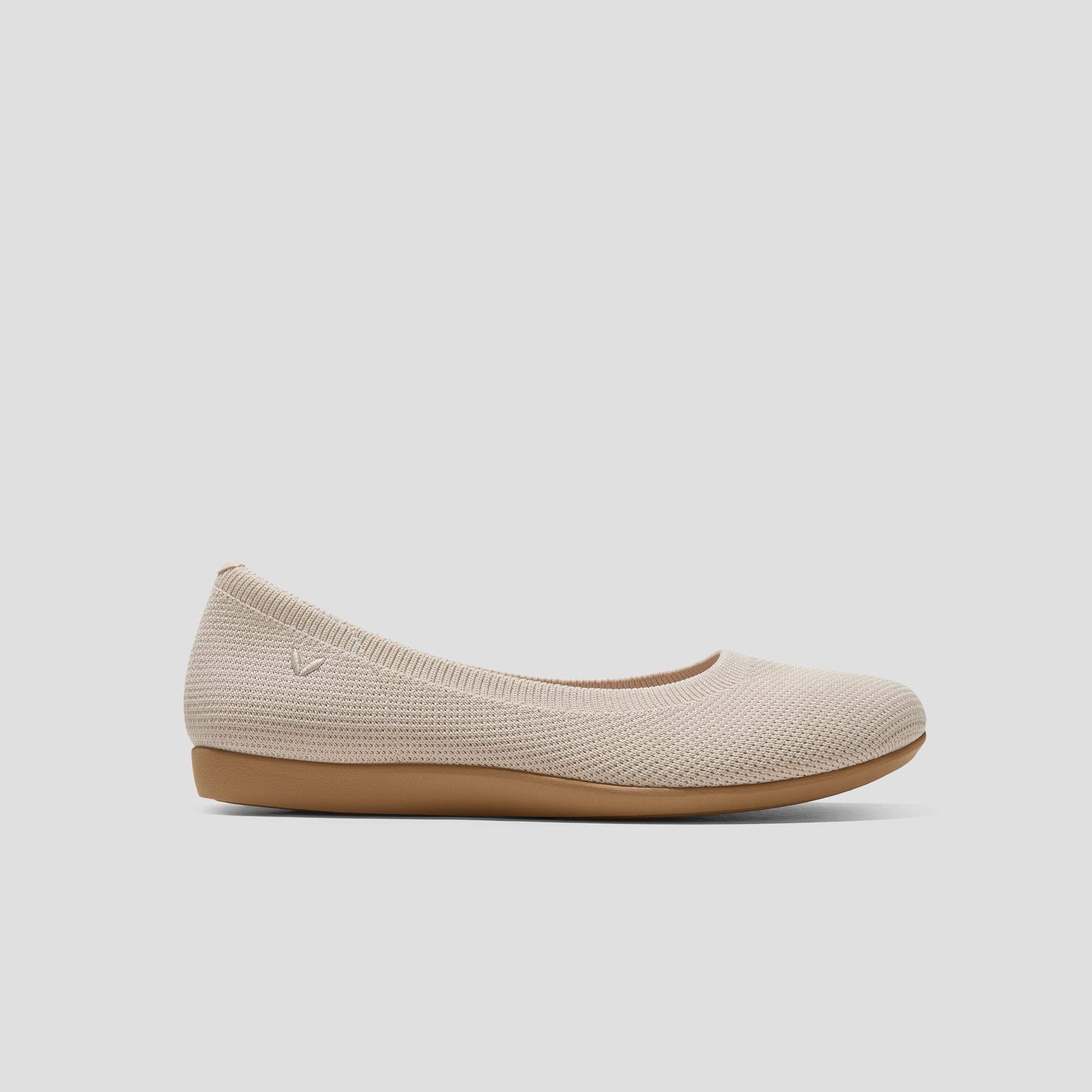 Water-Repellent Round-Toe Flats (Claire Walker) Product Image