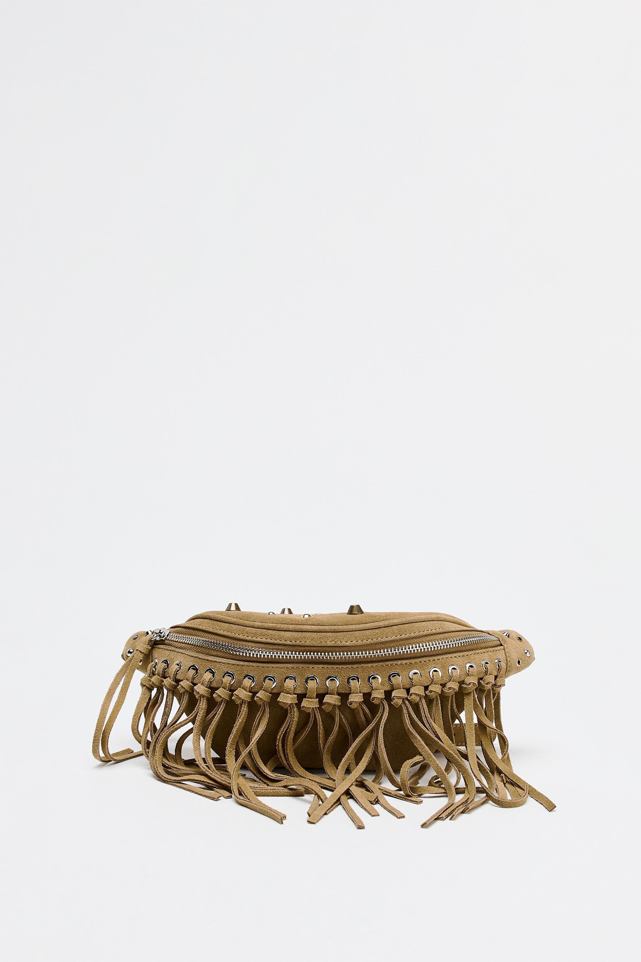 FRINGED SUEDE BELT BAG Product Image