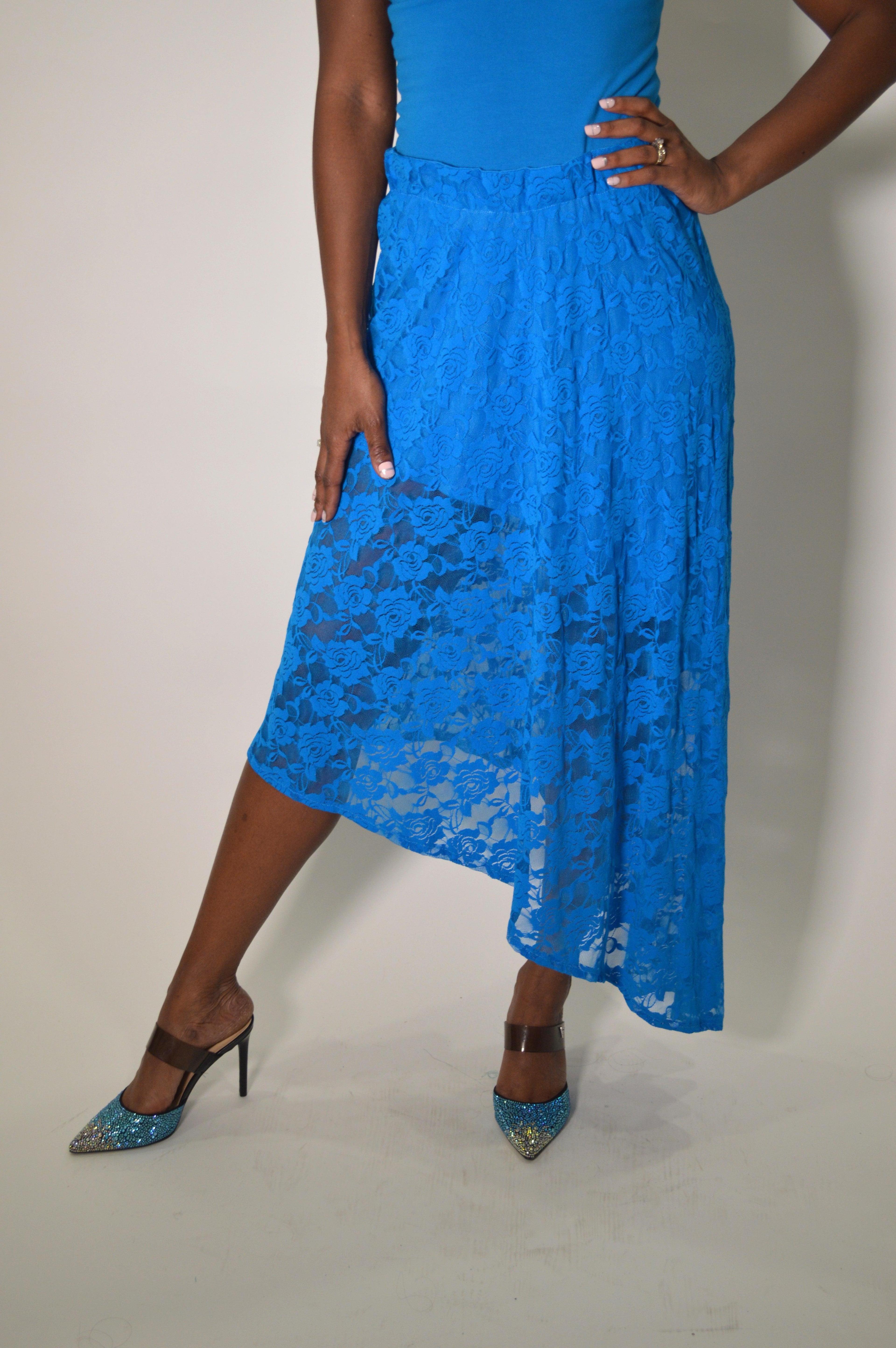 Lace Maxi Skirt with mini lining Product Image