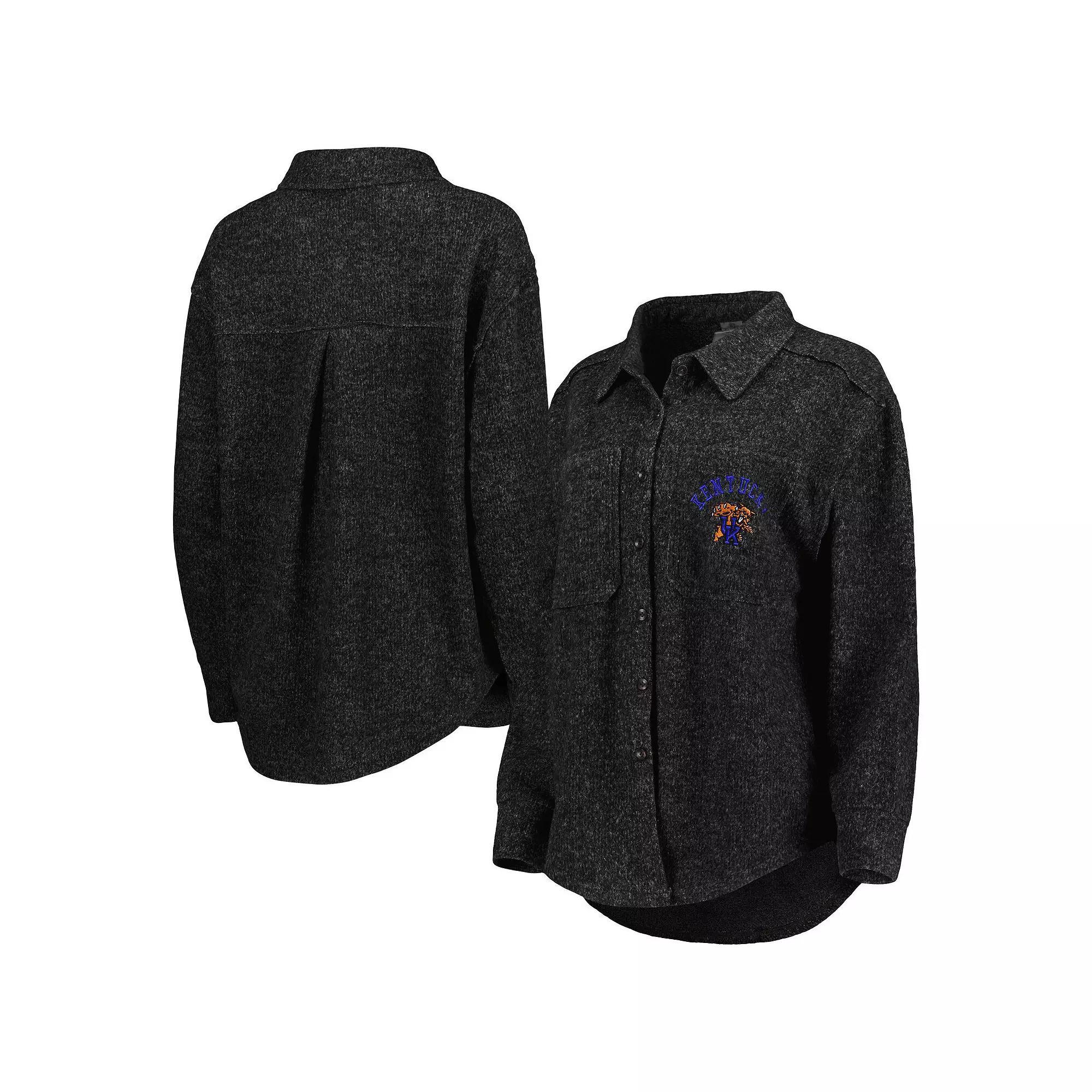 Women's Gameday Couture Black Kentucky Wildcats Switch It Up Tri-Blend Button-Up Shacket, Size: Medium Product Image