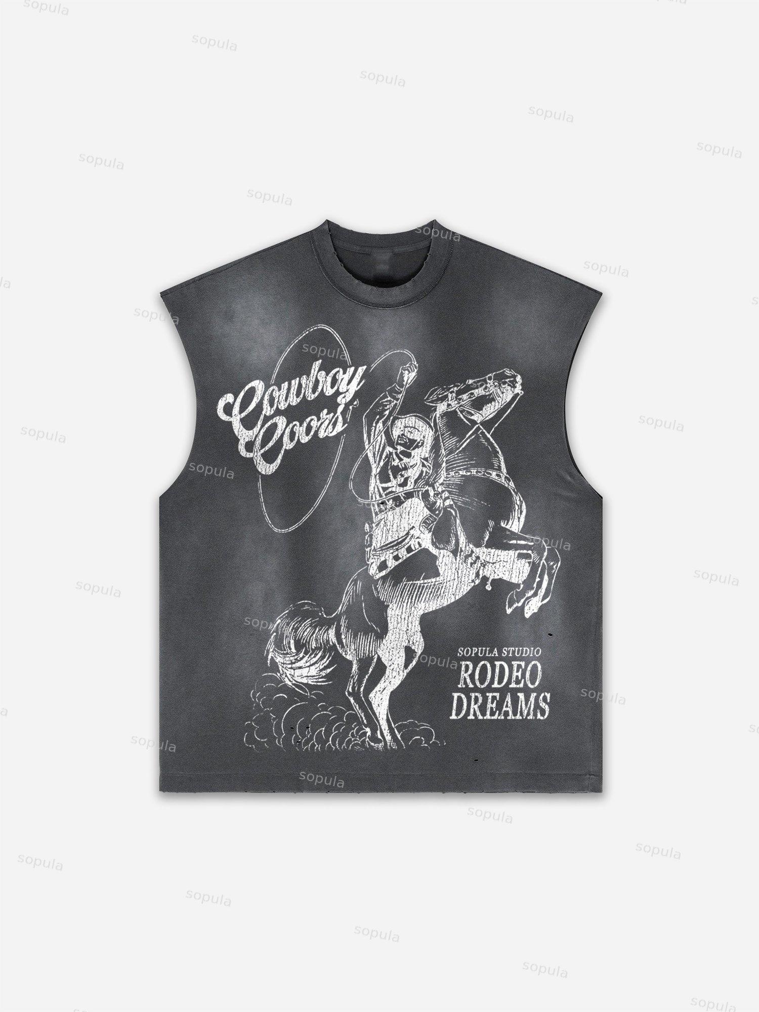 Men's Washed Boxer Boys Graphic Print Tank Top Product Image