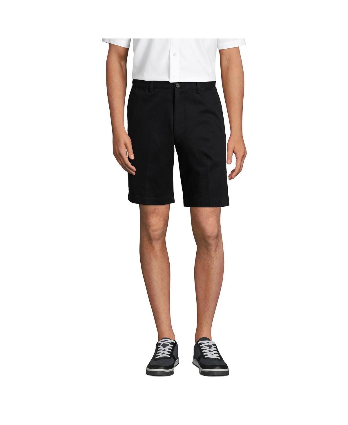 Mens Lands End Comfort-Waist Classic-Fit 9-inch No-Iron Chino Shorts Product Image