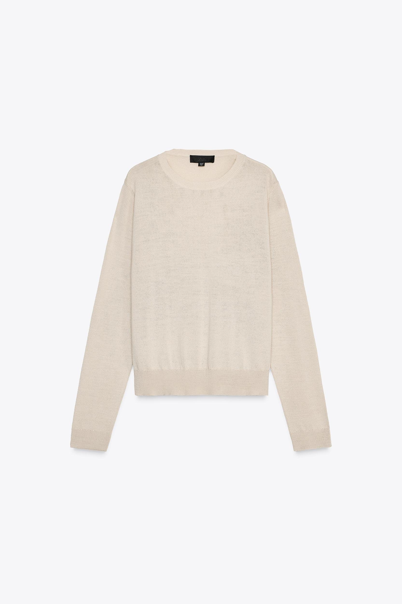 BASIC WOOL BLEND KNIT SWEATER Product Image