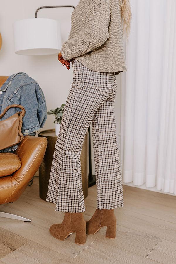 The Vesca High Waist Plaid Flare Product Image