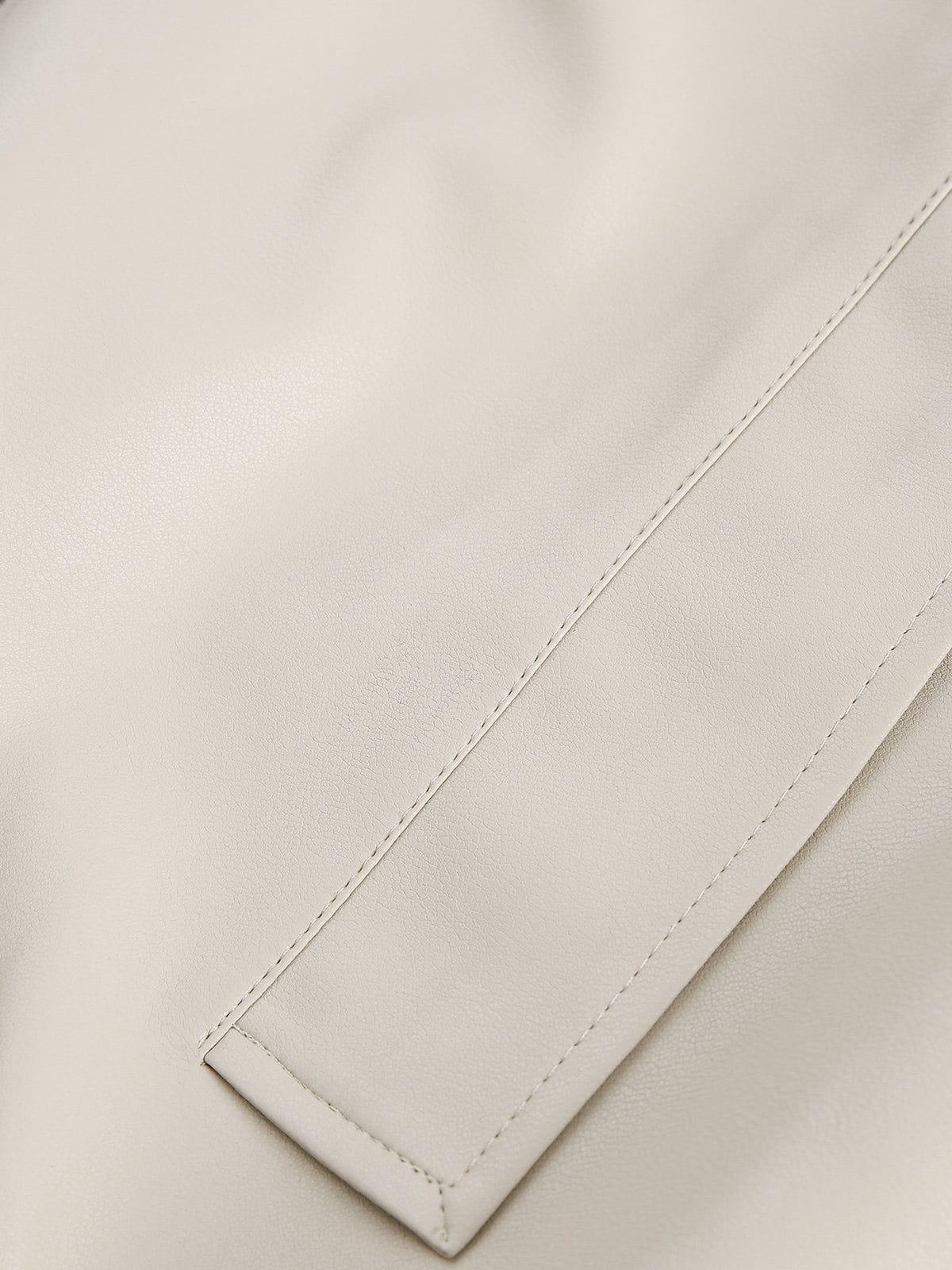 Aelfric Eden Two Layer Boxy Faux Leather Jacket Product Image