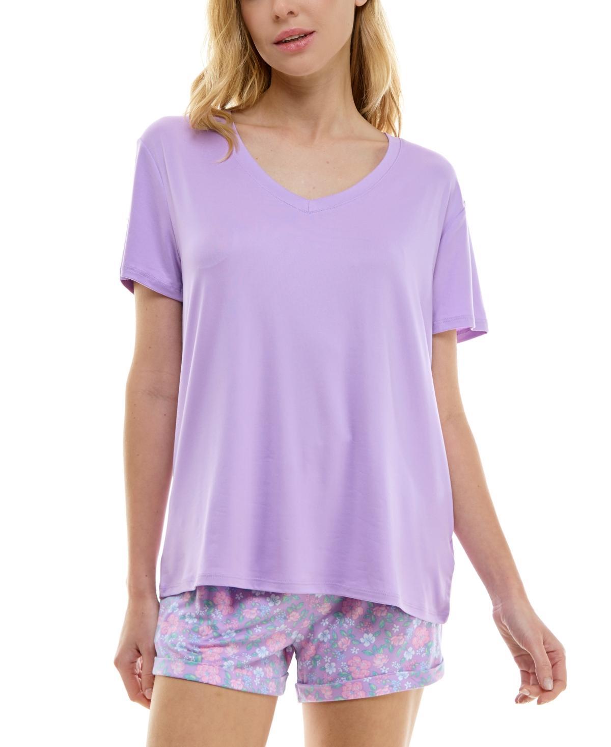 Roudelain Womens Short-Sleeve Boxy Pajama Top Product Image