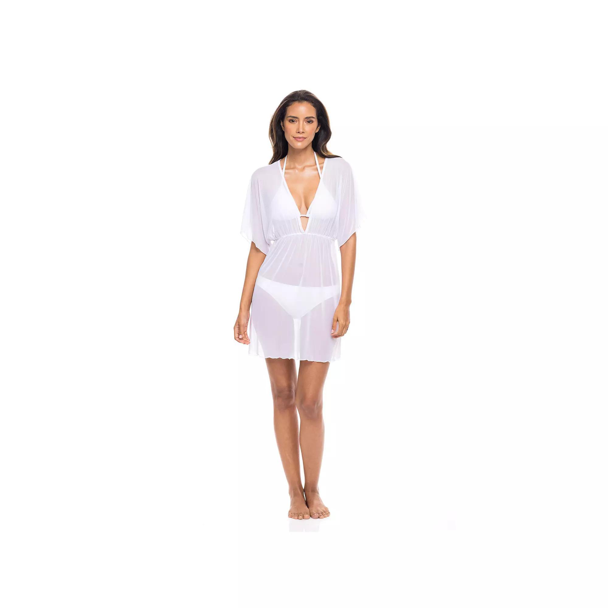 Women's Jordan Taylor Power Mesh Dolman Swim Cover-Up Tunic,  Product Image