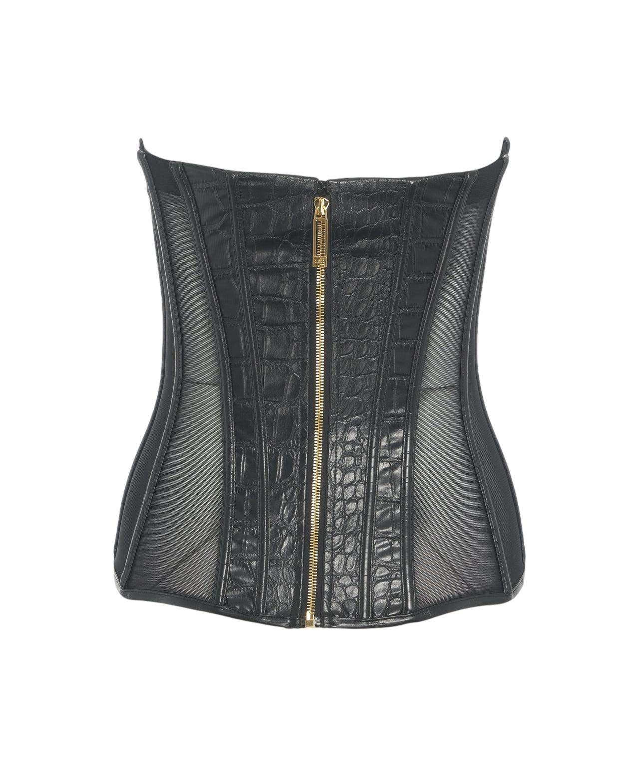 Top with crocodile embossing Product Image