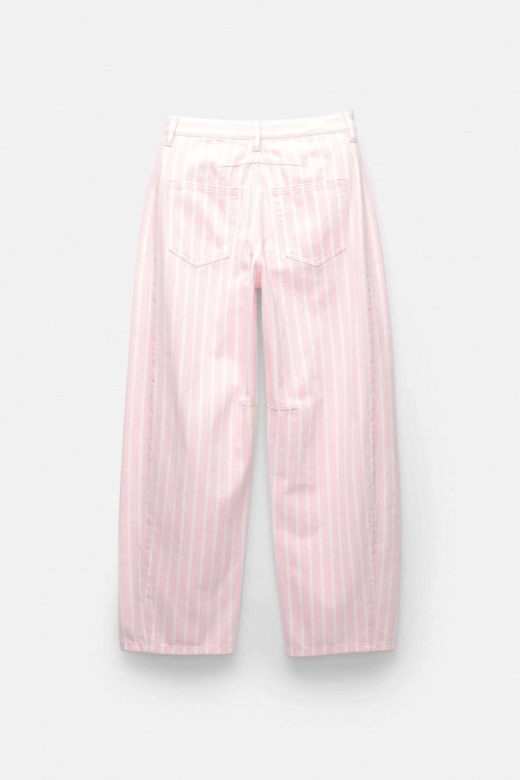 Striped balloon jeans Product Image