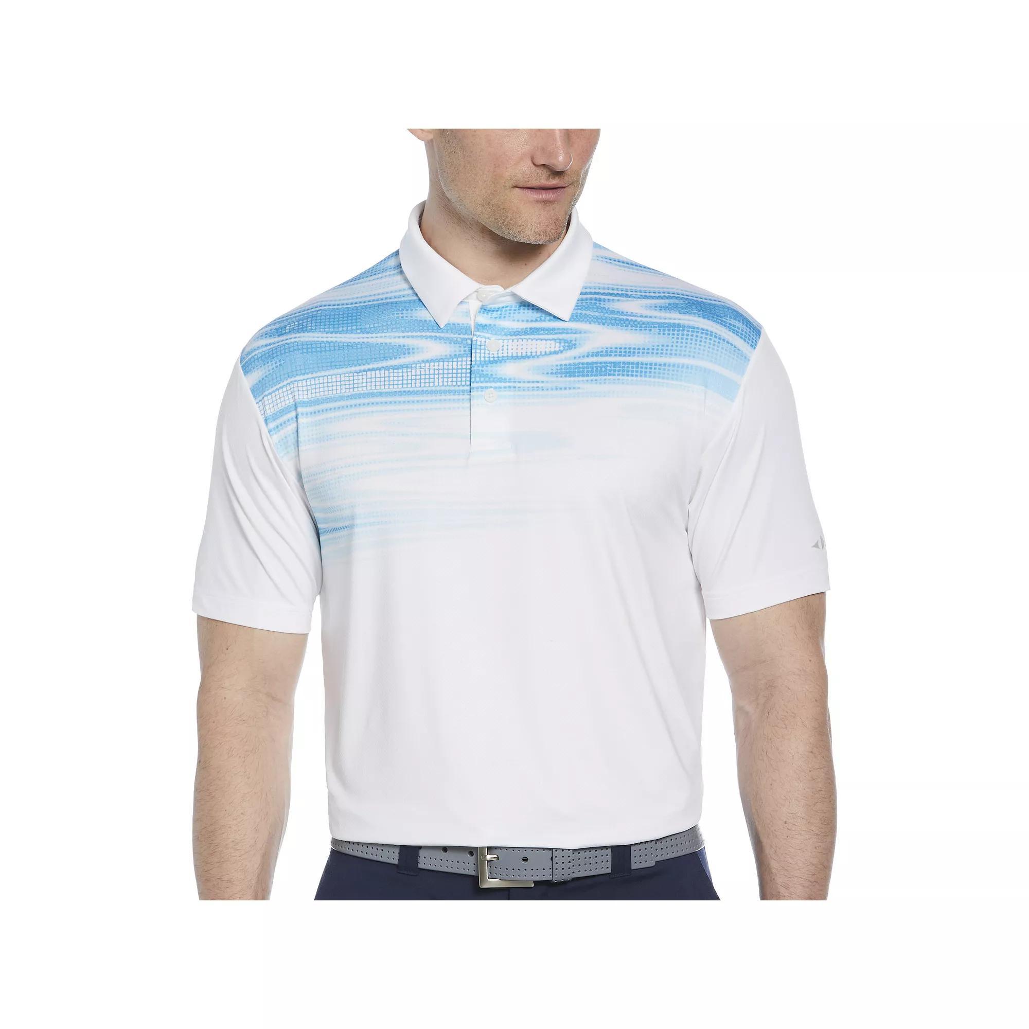 Men's Grand Slam Marble Short Sleeve Polo Shirt, Size: Small, Bright White Product Image