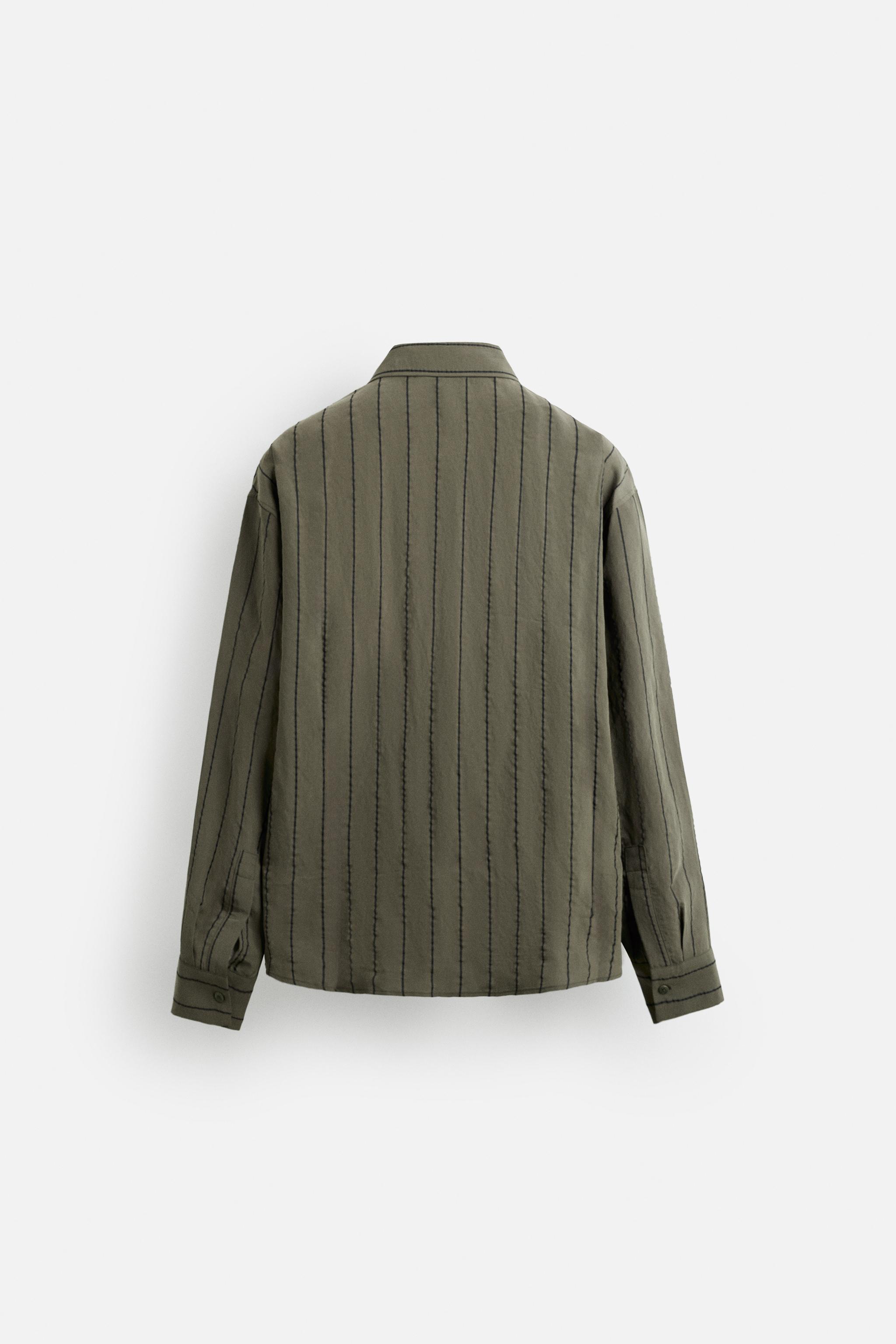 MODAL BLEND STRIPED SHIRT Product Image