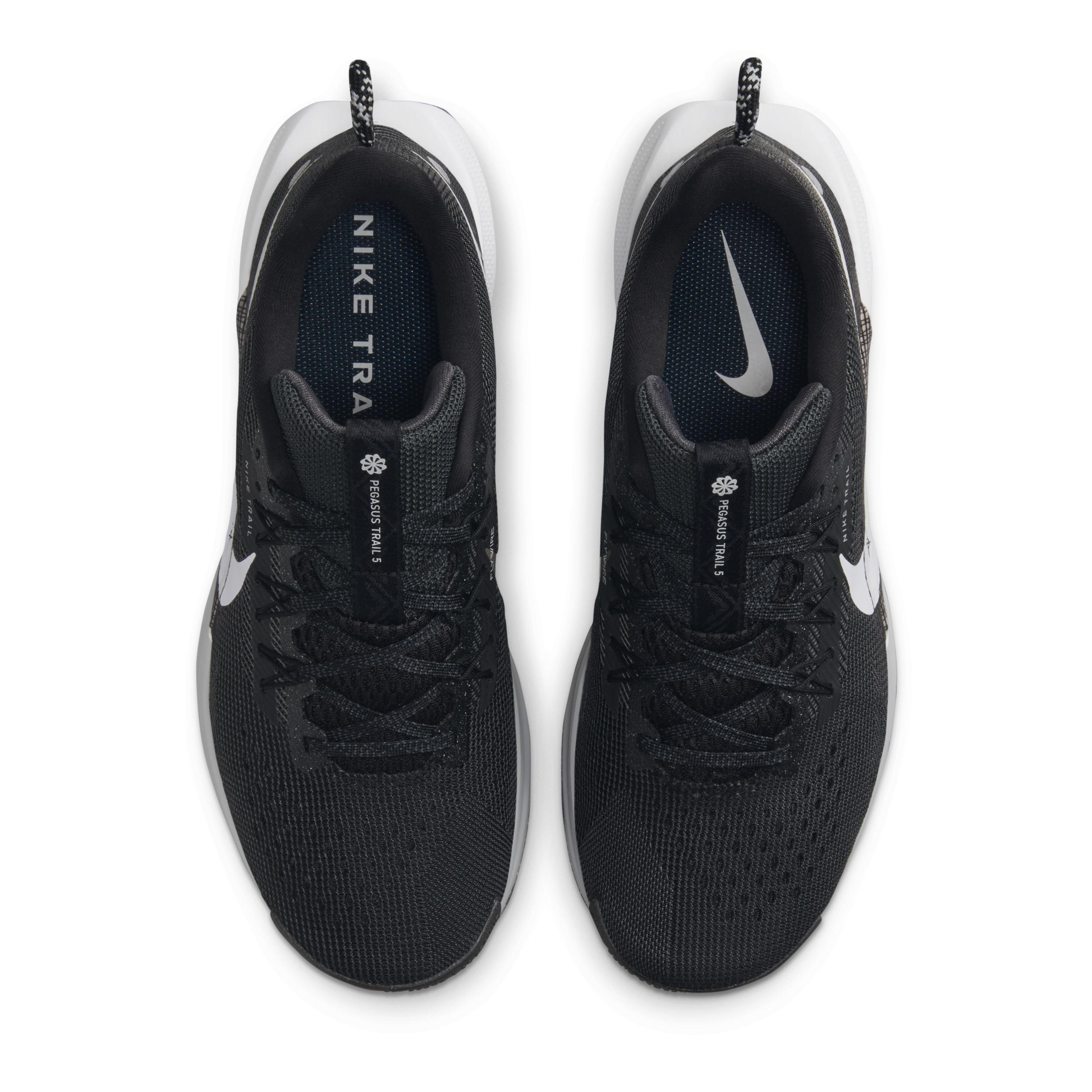 Nike Womens Nike Reactx Pegasus Trail 5 - Womens Running Shoes Black/Anthracite/White Product Image