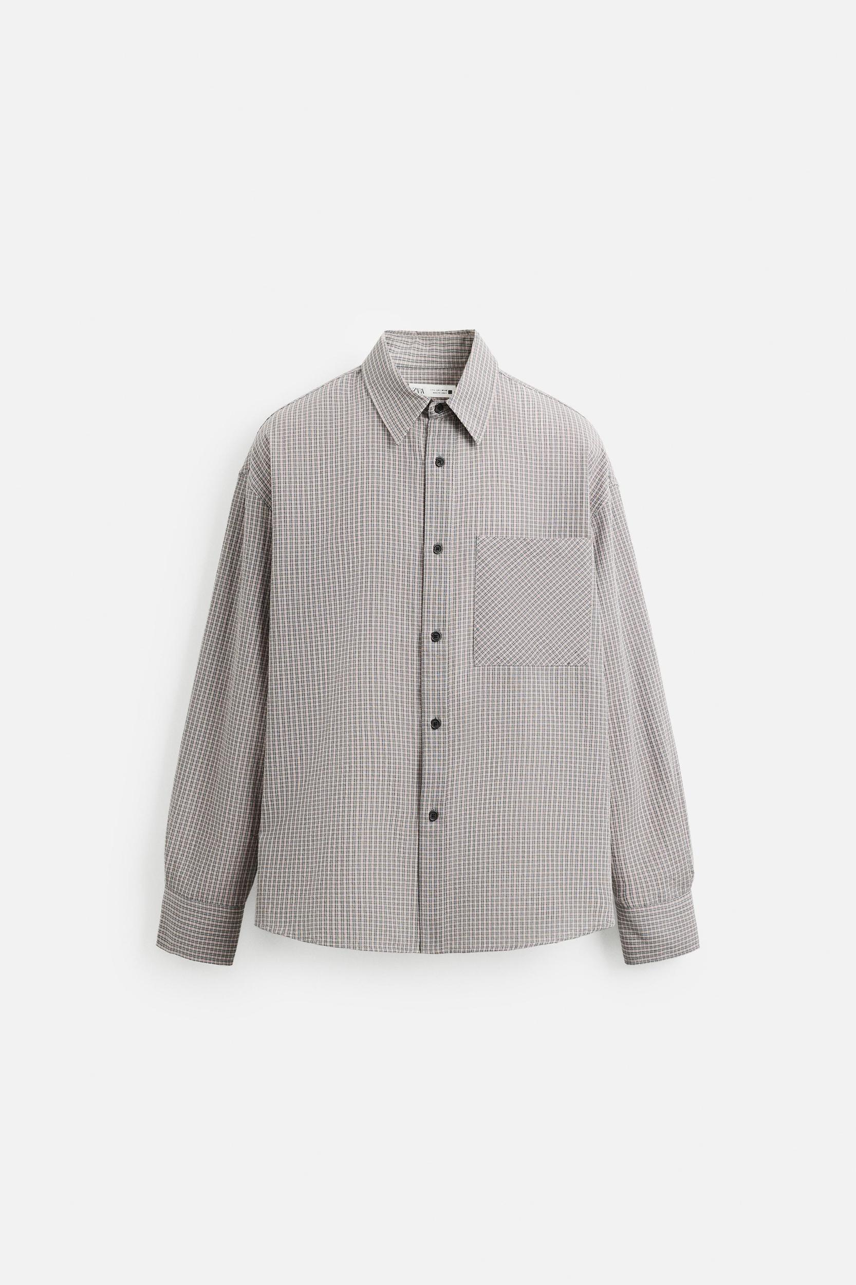TEXTURED PLAID SHIRT Product Image