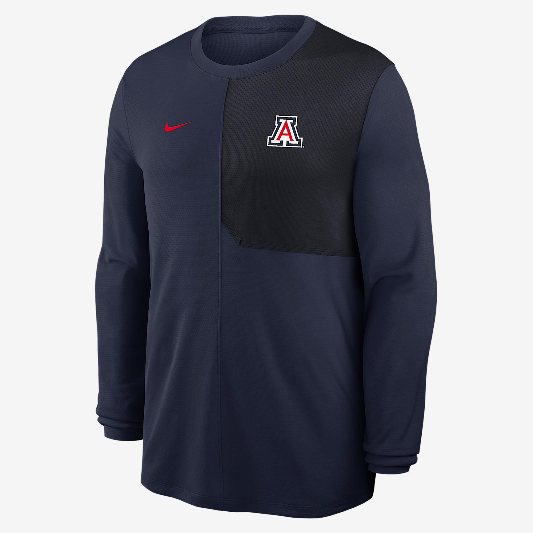 Alabama Sideline Coach Nike Mens Dri-FIT College Long-Sleeve Top | 03B10DWVABN-2QD Product Image