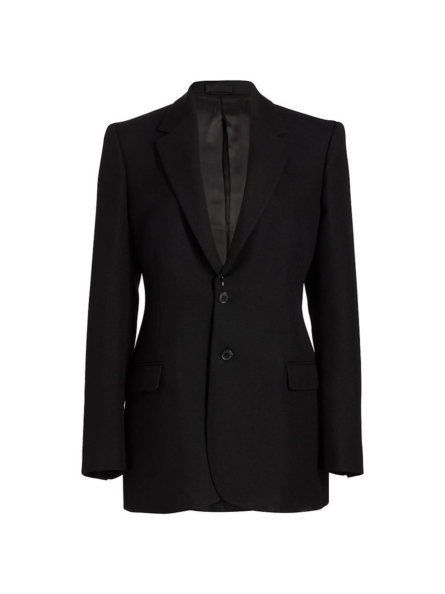 Womens Contour Single-Breasted Wool Blazer Product Image