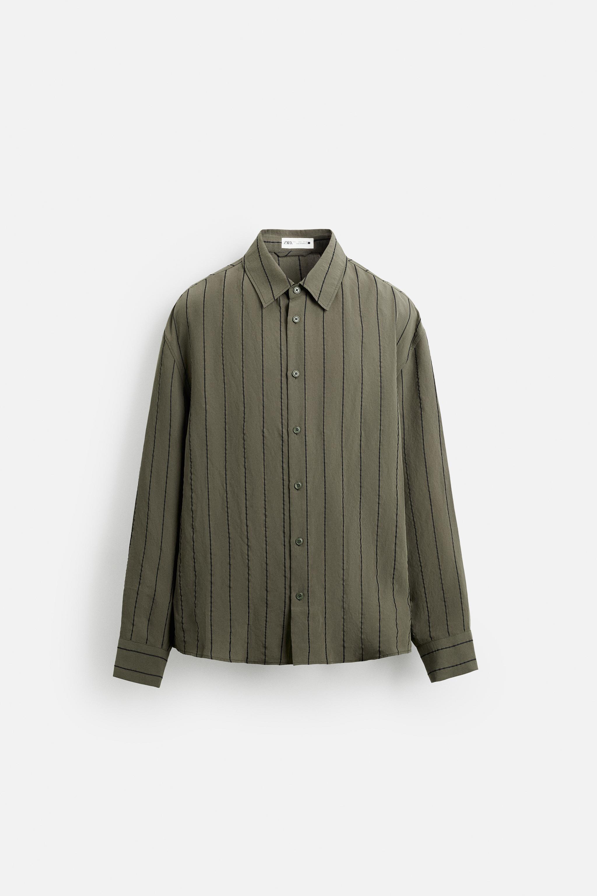 MODAL BLEND STRIPED SHIRT Product Image