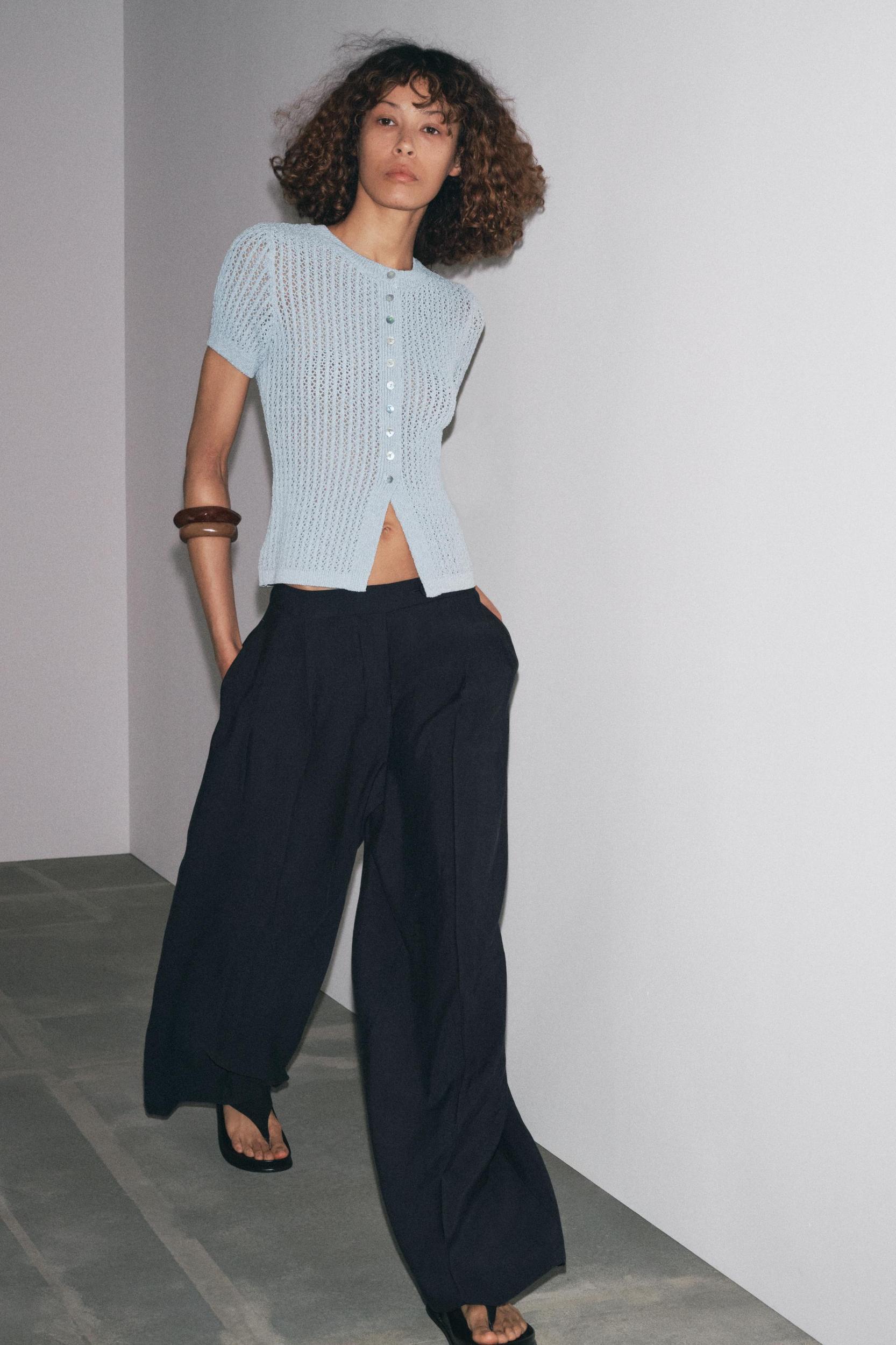 POINTELLE KNIT TOP Product Image