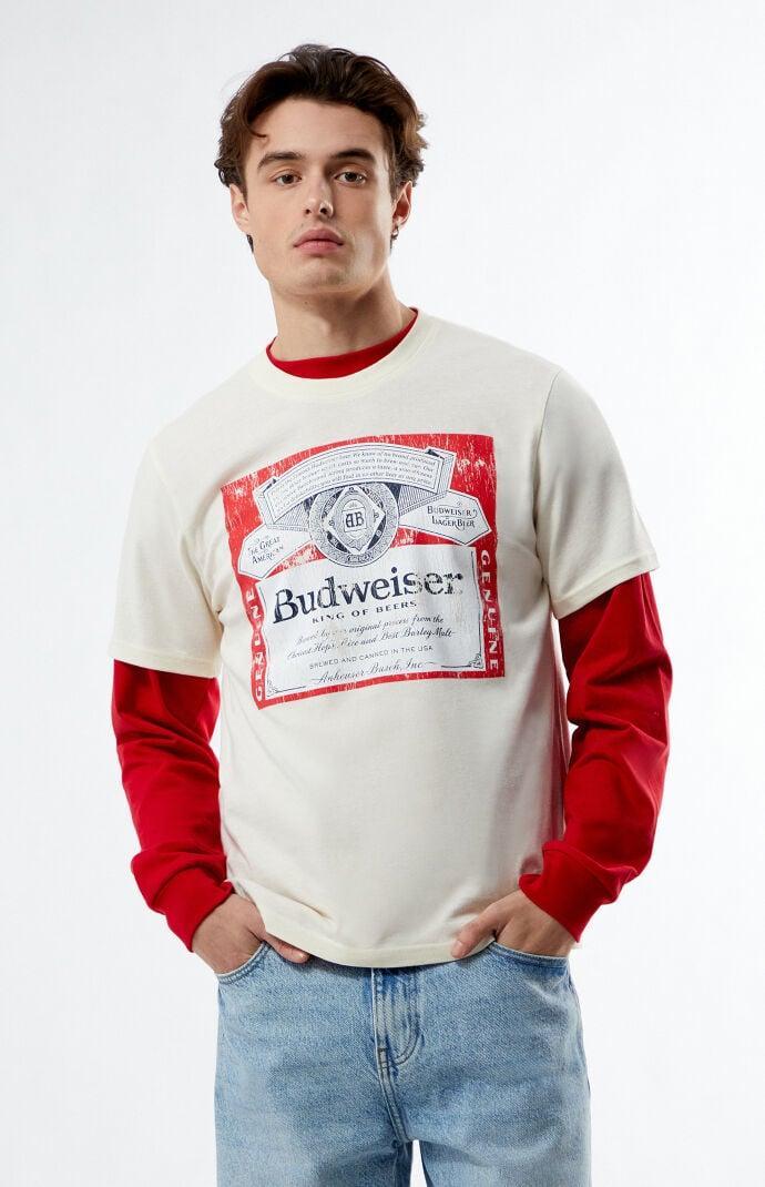 Budweiser Men's By PacSun Notes T-Shirt Product Image