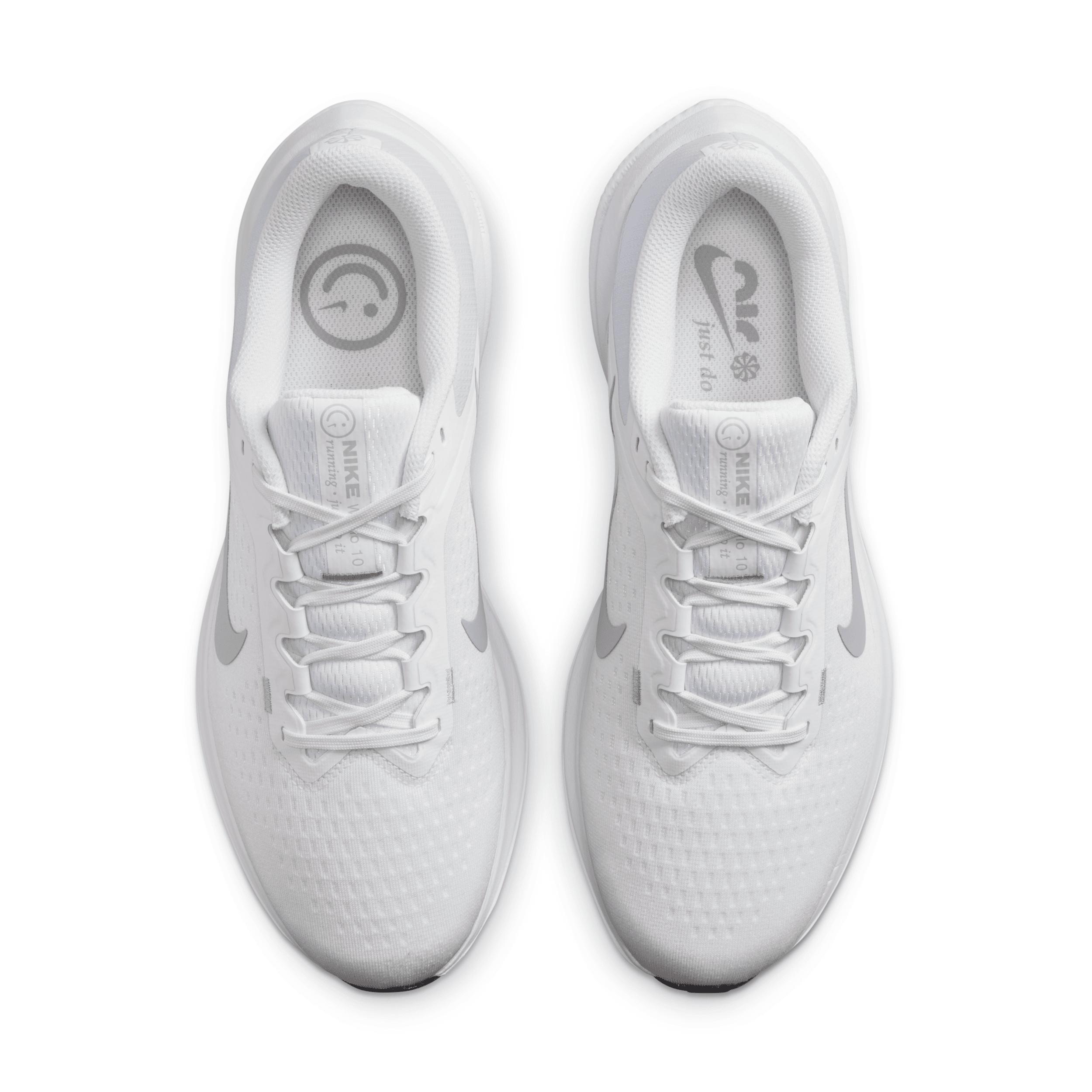 Nike Winflo 10 Mens Road Running Shoes White White White Product Image