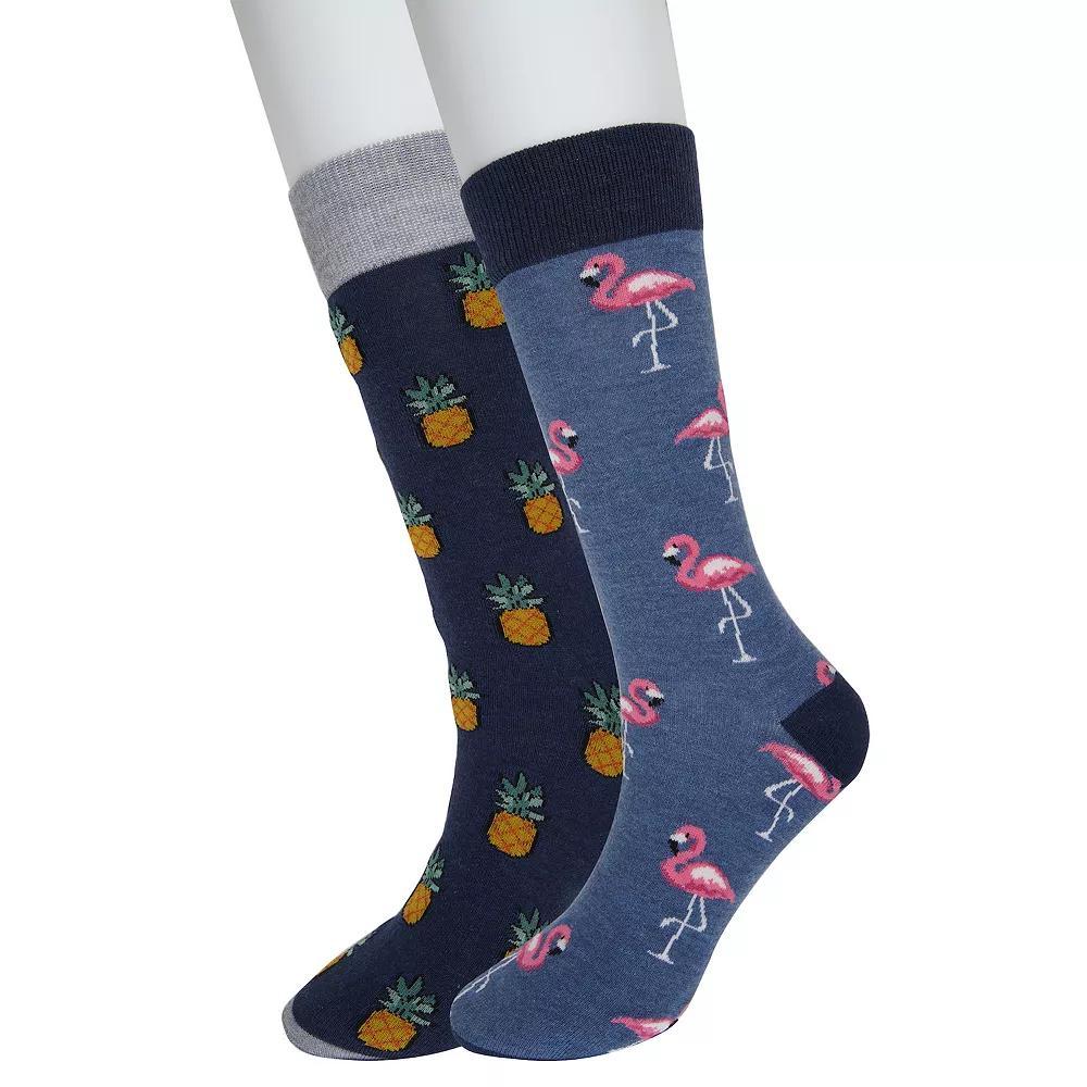Men's Twisted Toes Novelty Socks, Pink Product Image