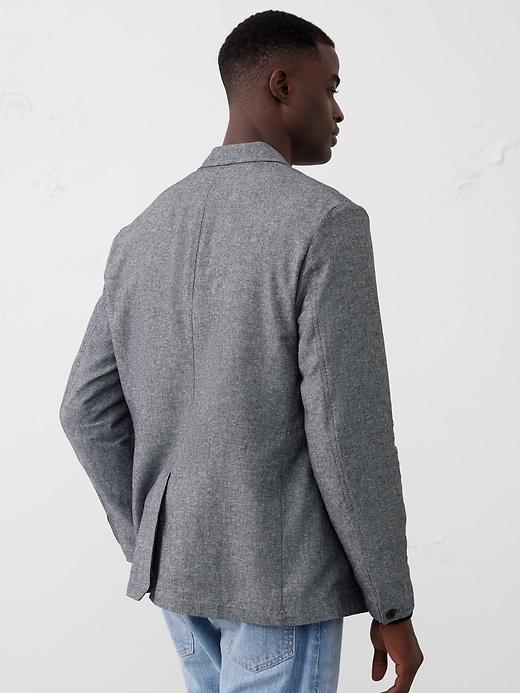 Tailored-Fit Linen-Blend Twill Jacket Product Image