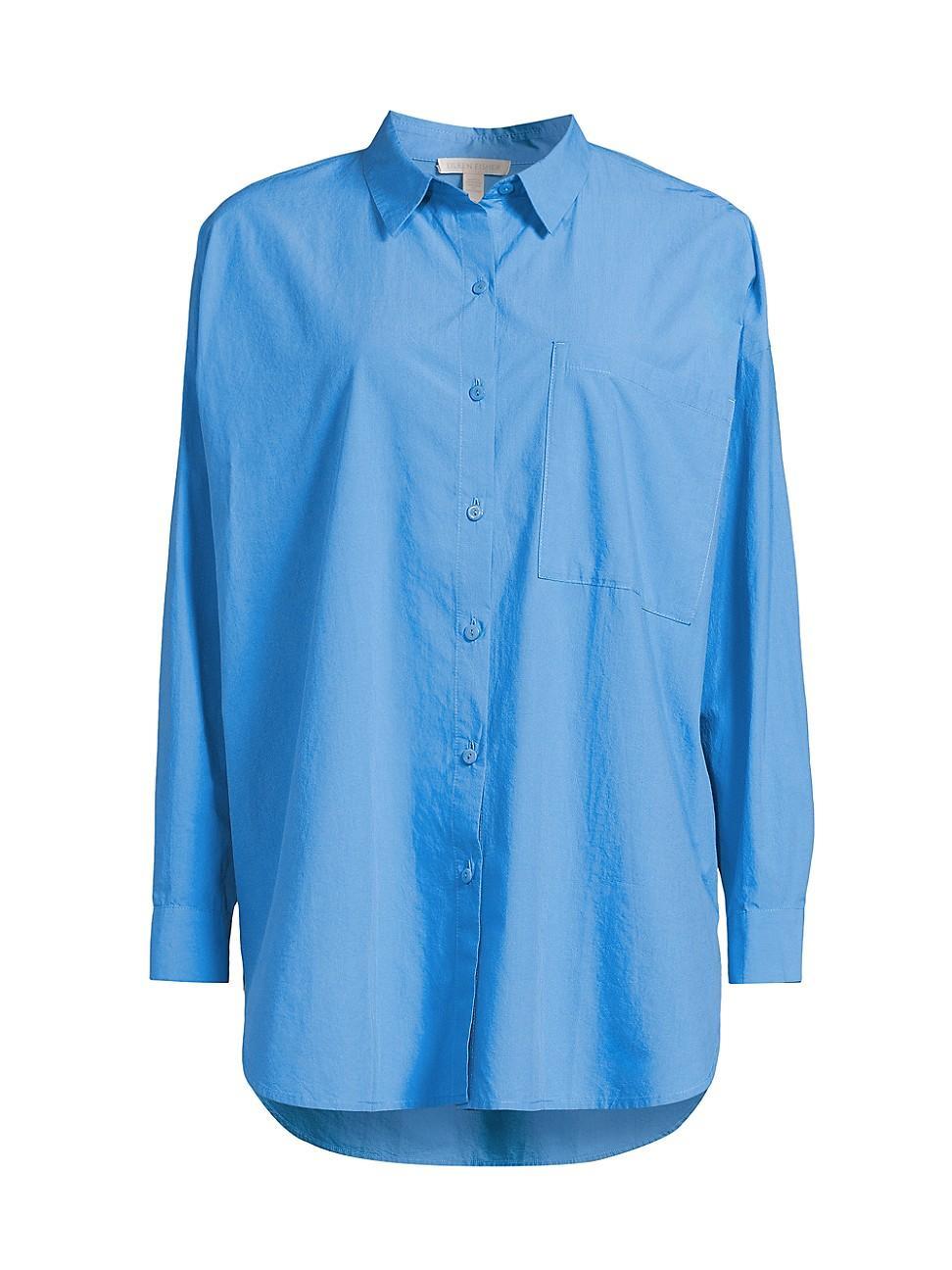 Womens Cotton Oversized Shirt Product Image