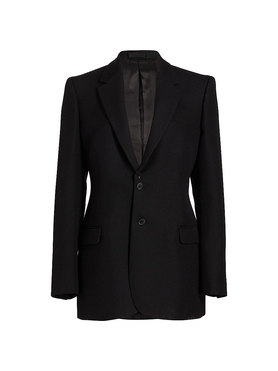 Womens Contour Single-Breasted Wool Blazer Product Image