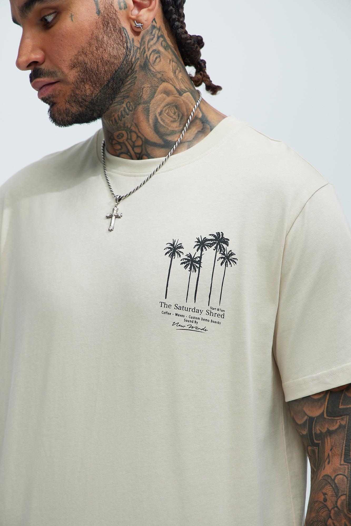 The Saturday Shred Relaxed Fit Short Sleeve Tee - Sand Product Image