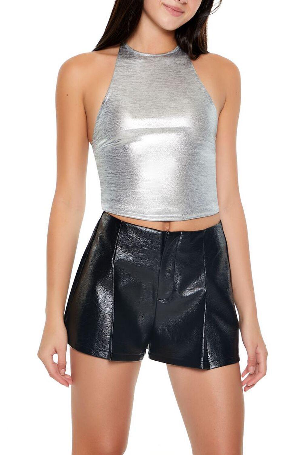 Metallic Halter Top | Forever 21 Product Image