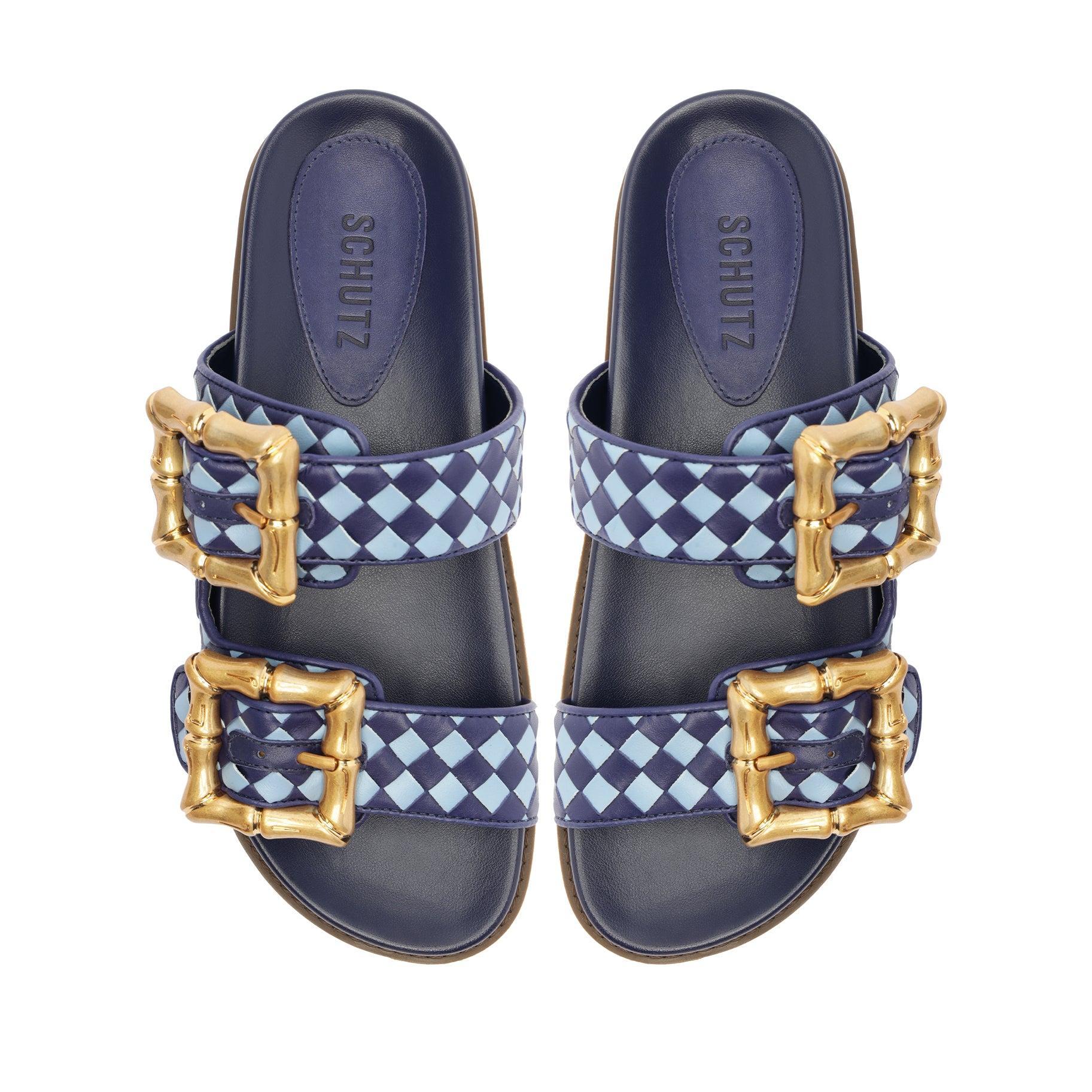 Enola Sporty Woven Leather Sandal Female Product Image