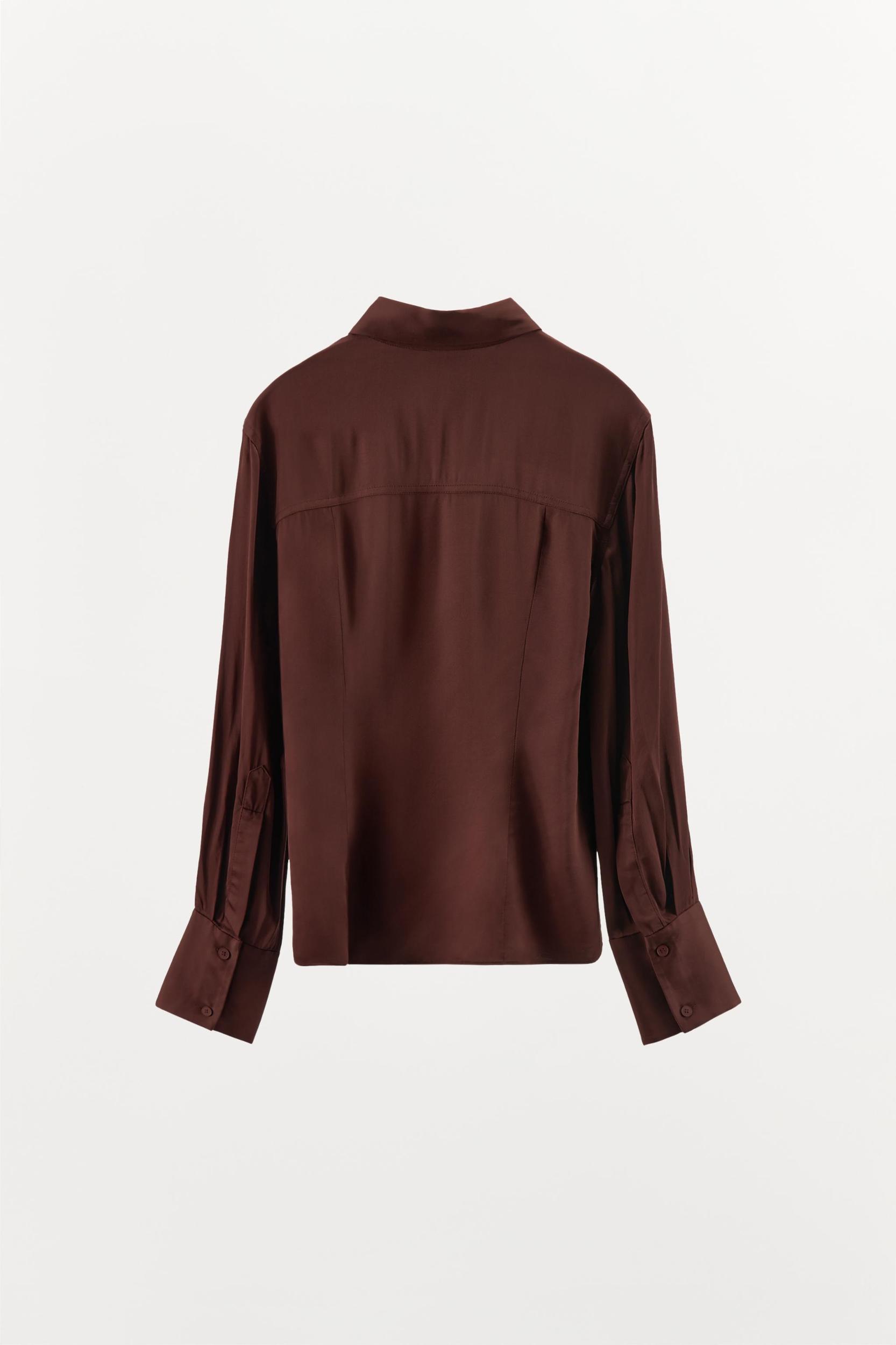 FLOWY SATIN EFFECT SHIRT Product Image