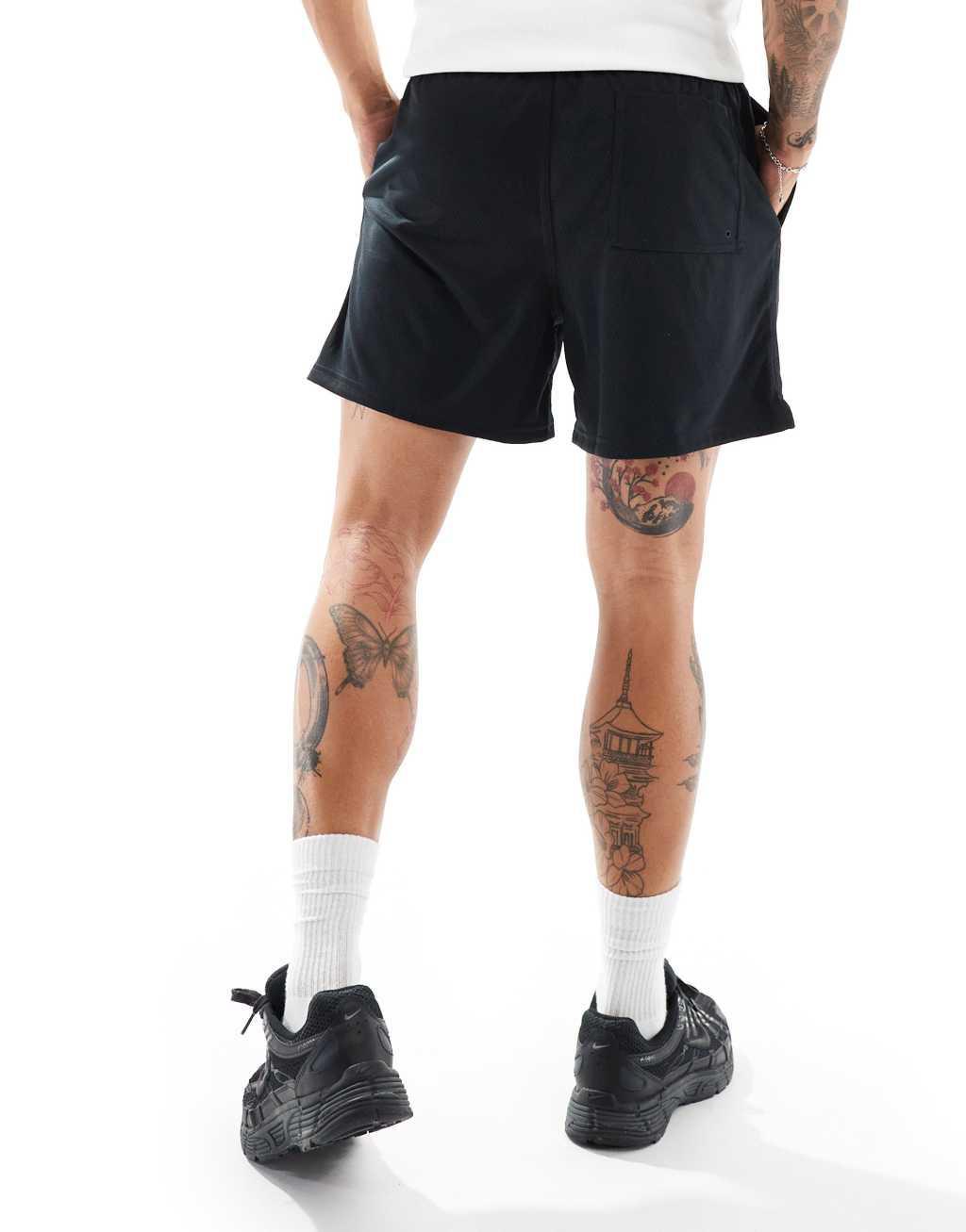 Nike Club mesh shorts in black Product Image