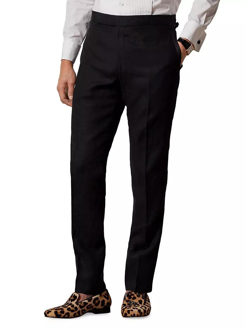 Linen Tuxedo Pants Product Image