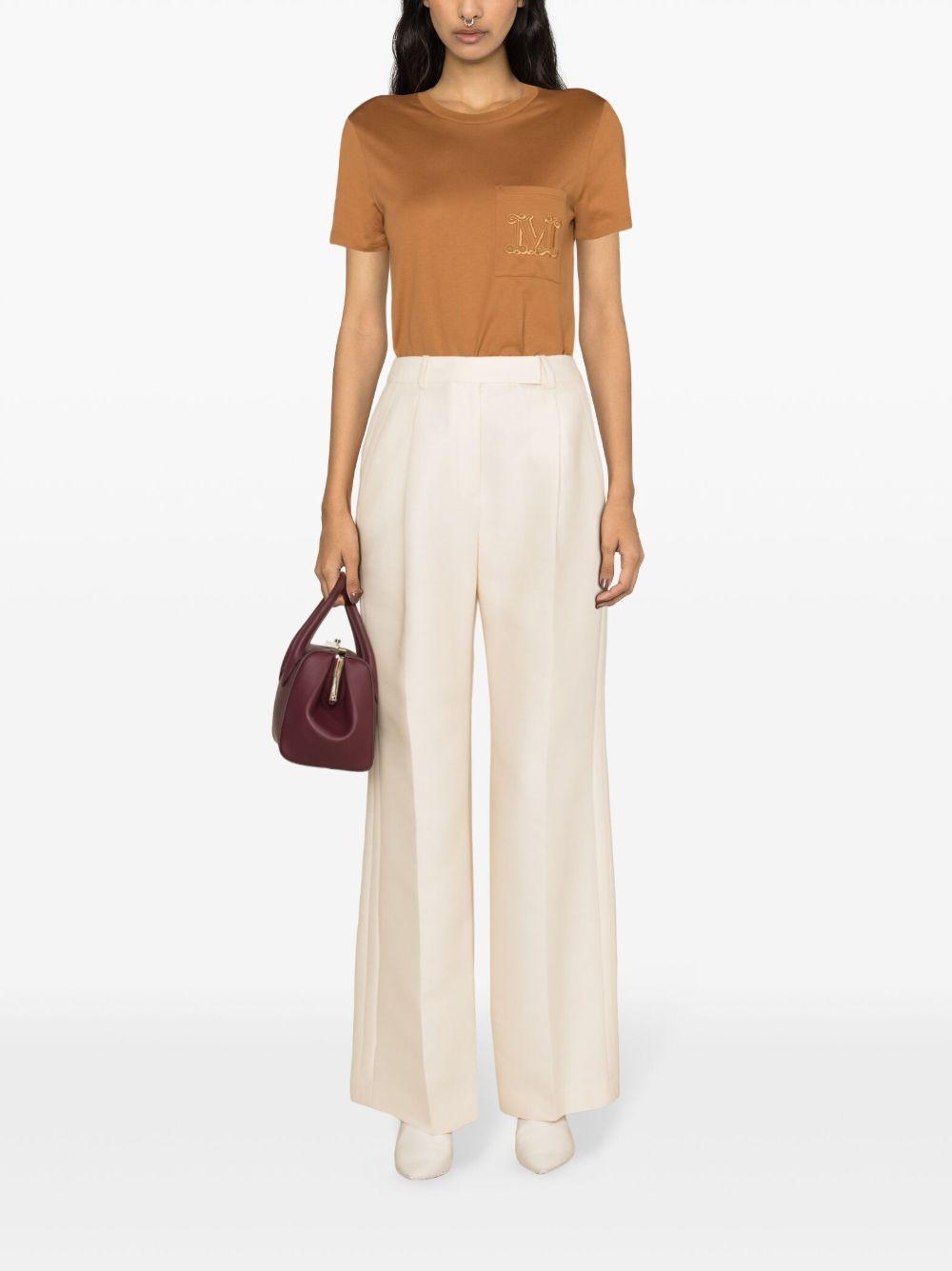 logo-embroidered cotton T-shirt Product Image