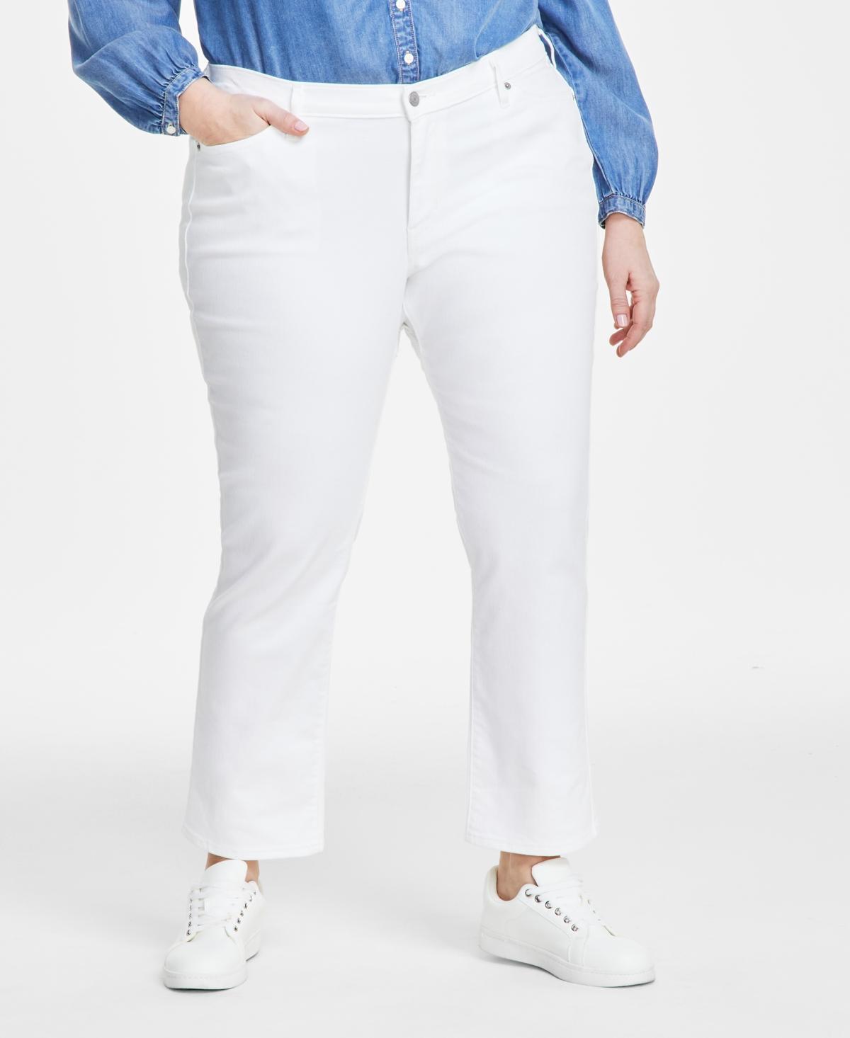 Levis 414 Plus Size Classic Mid Rise Straight Leg Stretch Denim Jeans Product Image