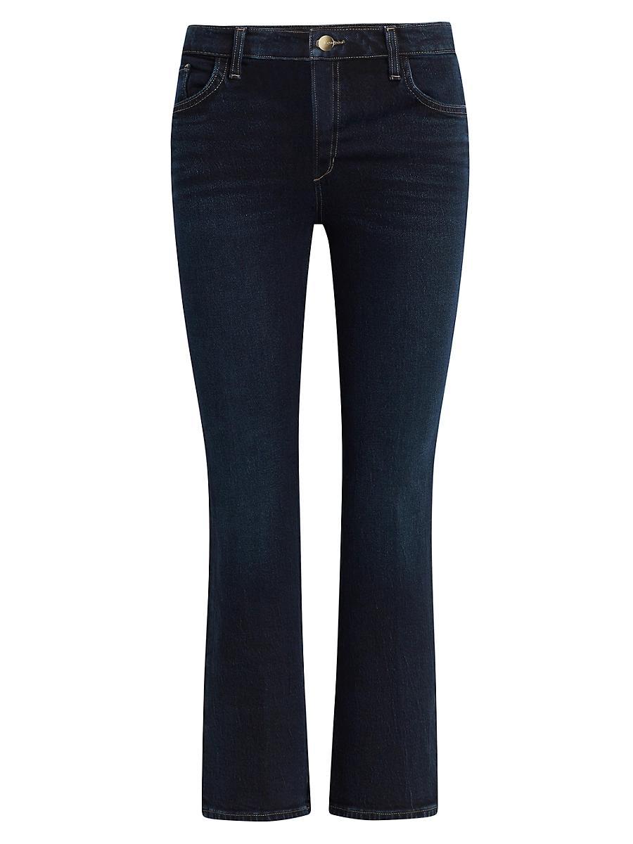 Womens The Callie Mid-Rise Stretch Cropped Flare Jeans Product Image