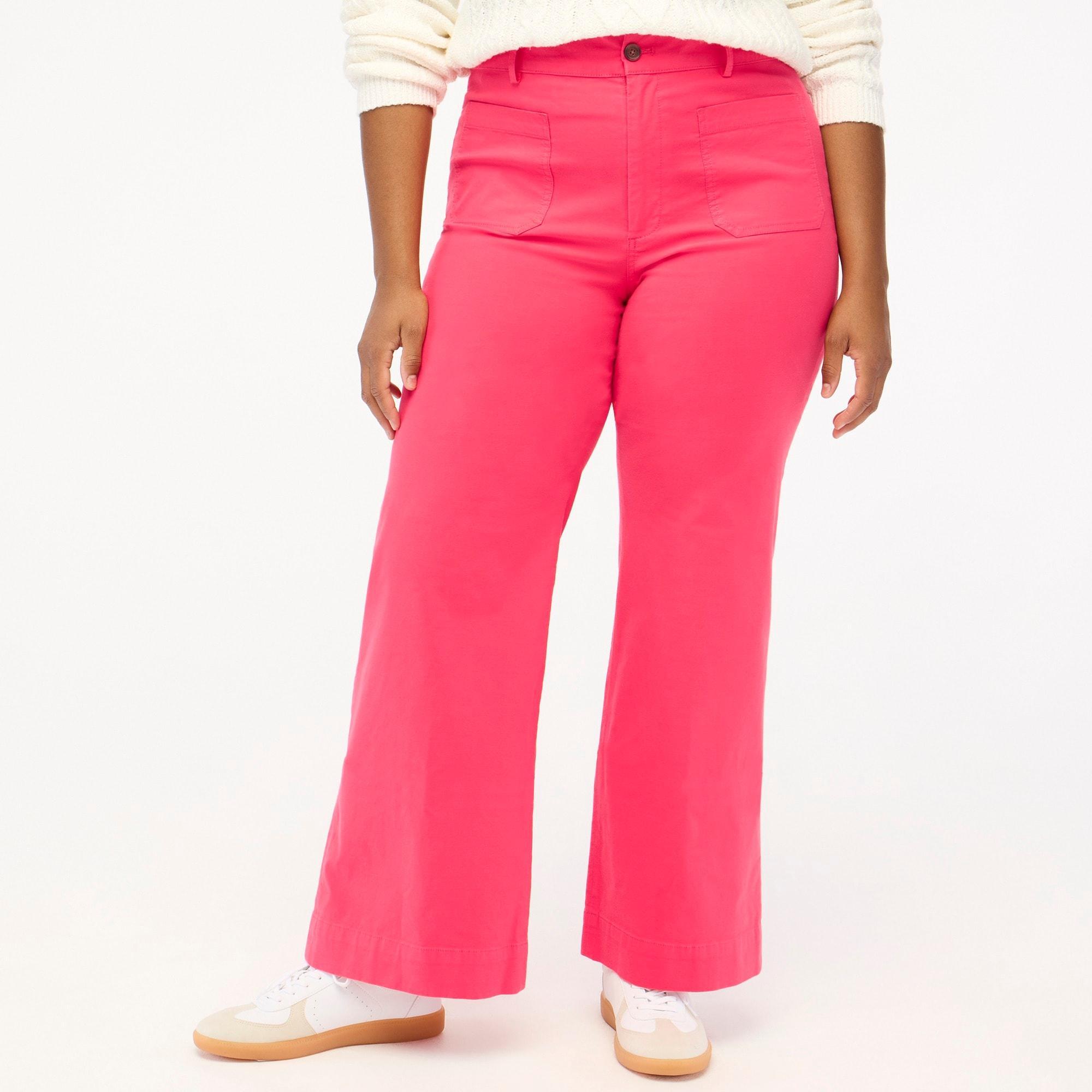 Lizzie high-rise patch-pocket wide-leg pant Product Image