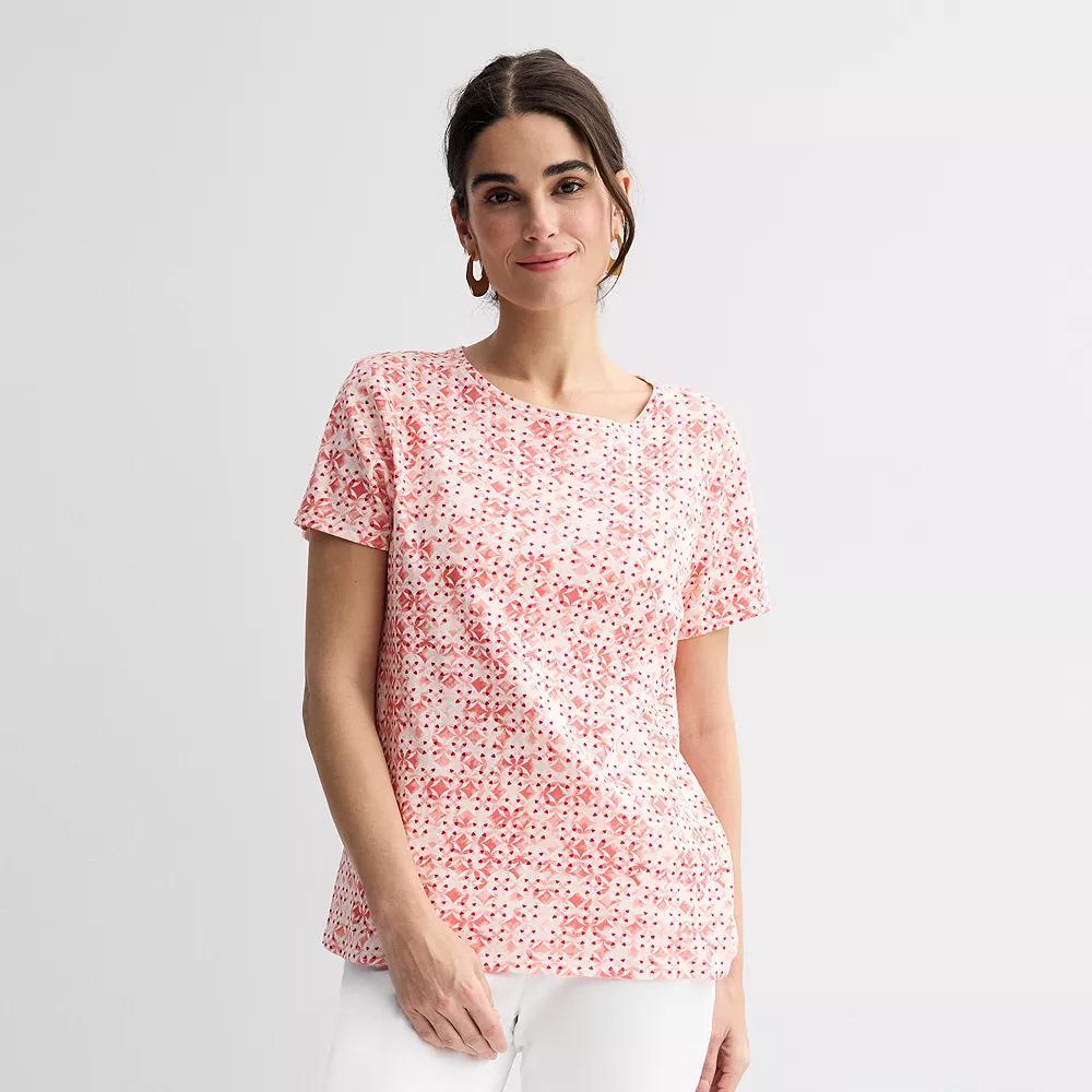 Women's Croft & Barrow® Essential Crewneck Tee,  Product Image