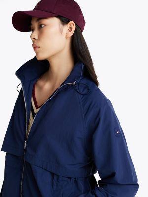 Hooded Long Windbreaker Product Image