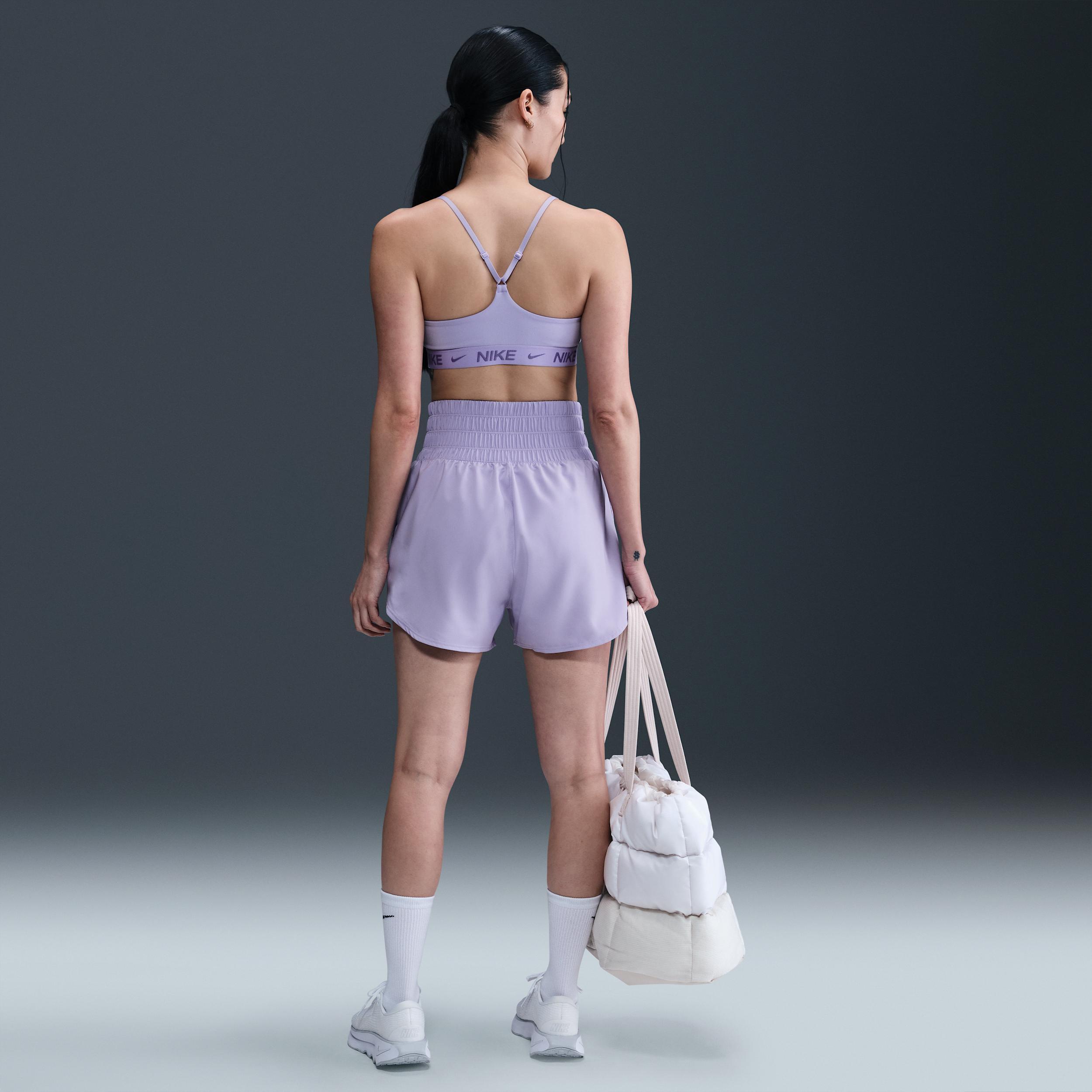 Nike Womens One Dri-FIT Ultra High-Waisted 3 Brief-Lined Shorts | DX6642-533 Product Image