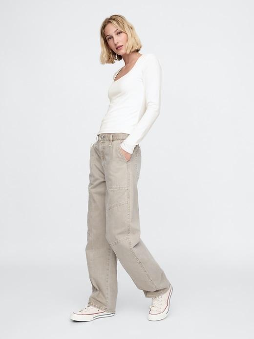 CloseKnit Jersey Square-Neck Top Product Image