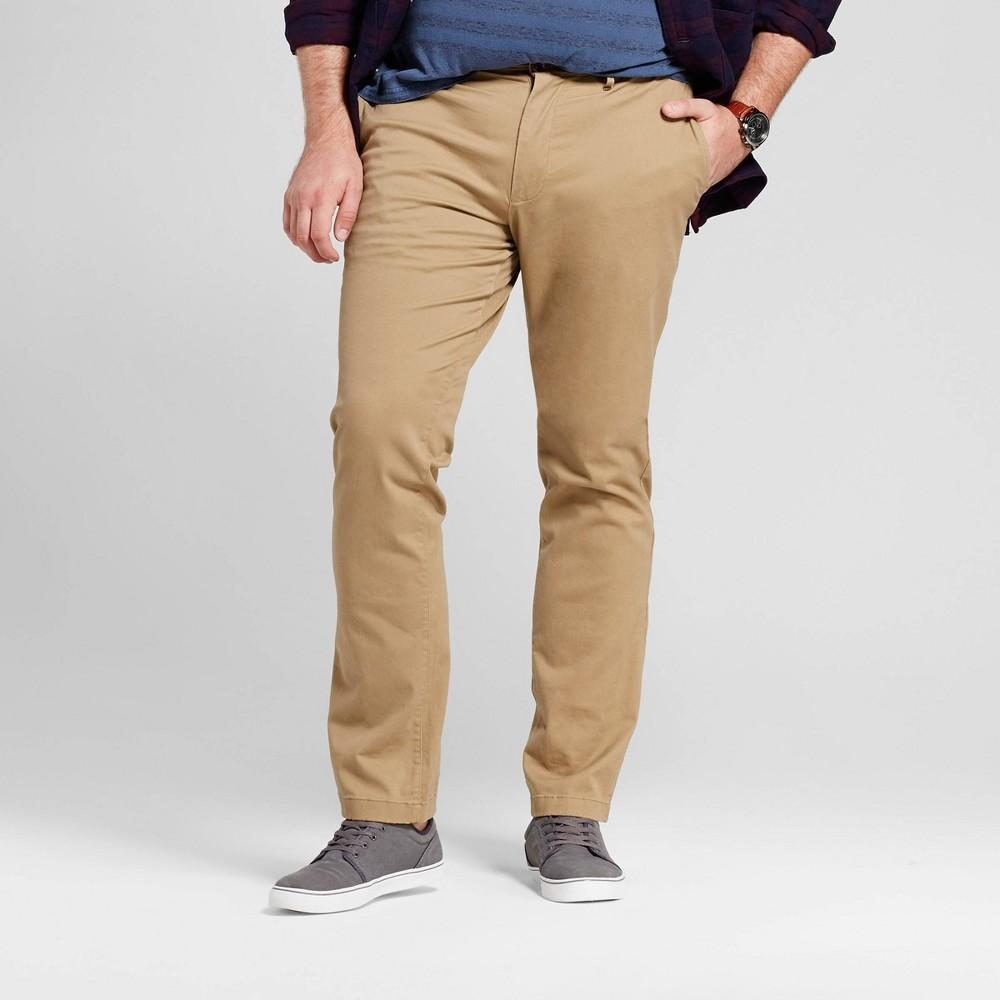 Mens Big & Tall Every Wear Slim Fit Chino Pants - Goodfellow & Co Sculptural Tan 42x36 Product Image