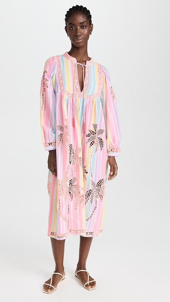 FARM Rio Embroidered Coconut Richillieu Cover Up | Shopbop Product Image