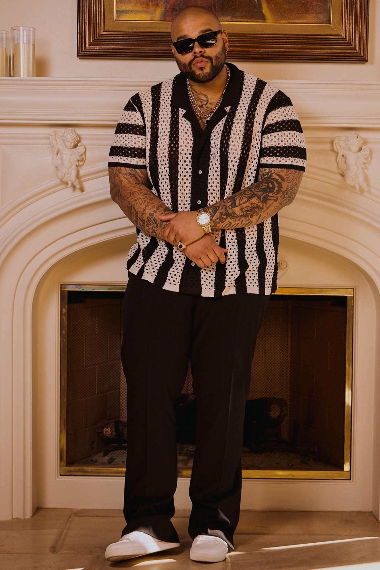 Modern Gabardine Slim Flare Slit Trouser - Black Product Image