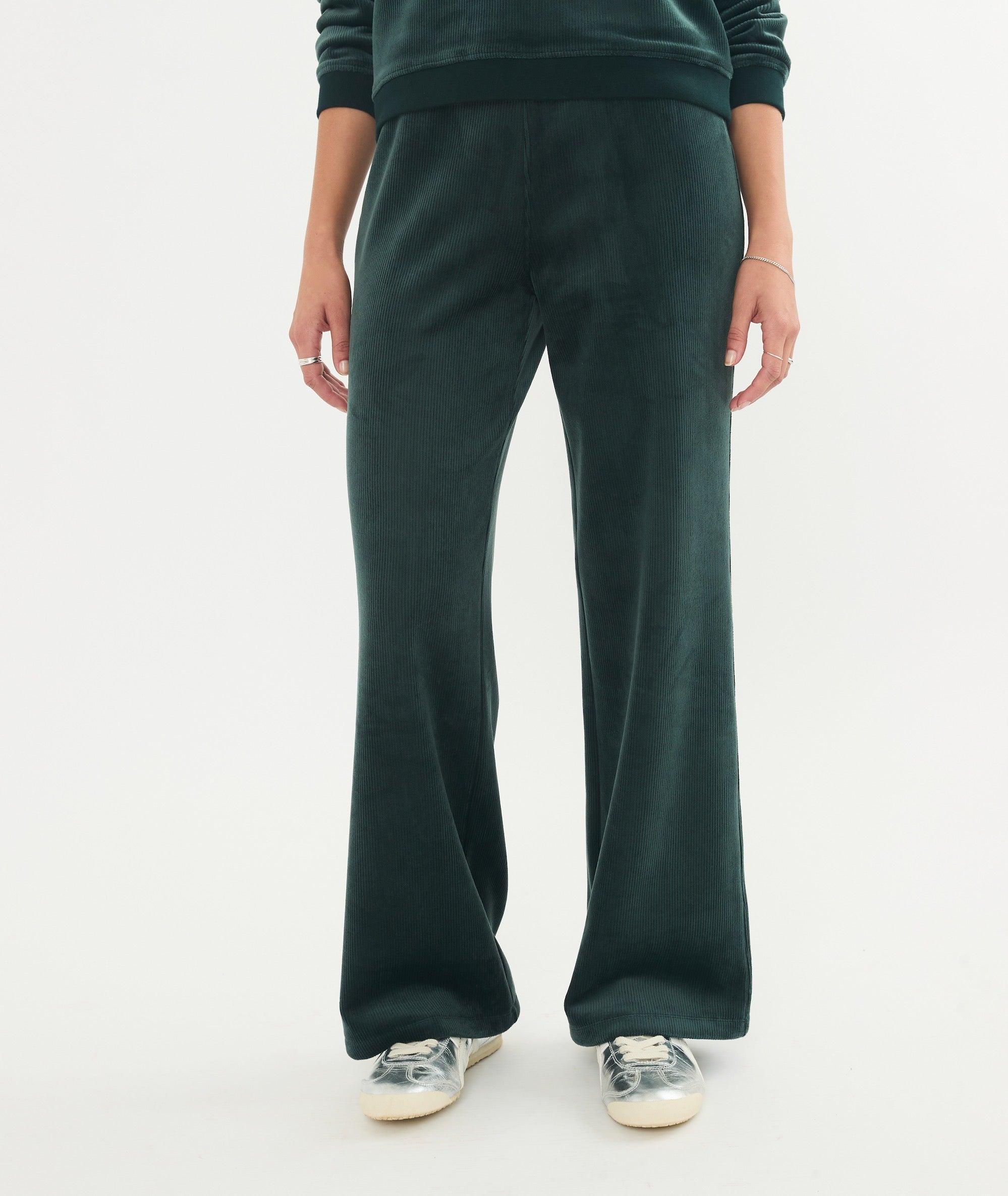 Cord Velour Wide Leg Pant Product Image